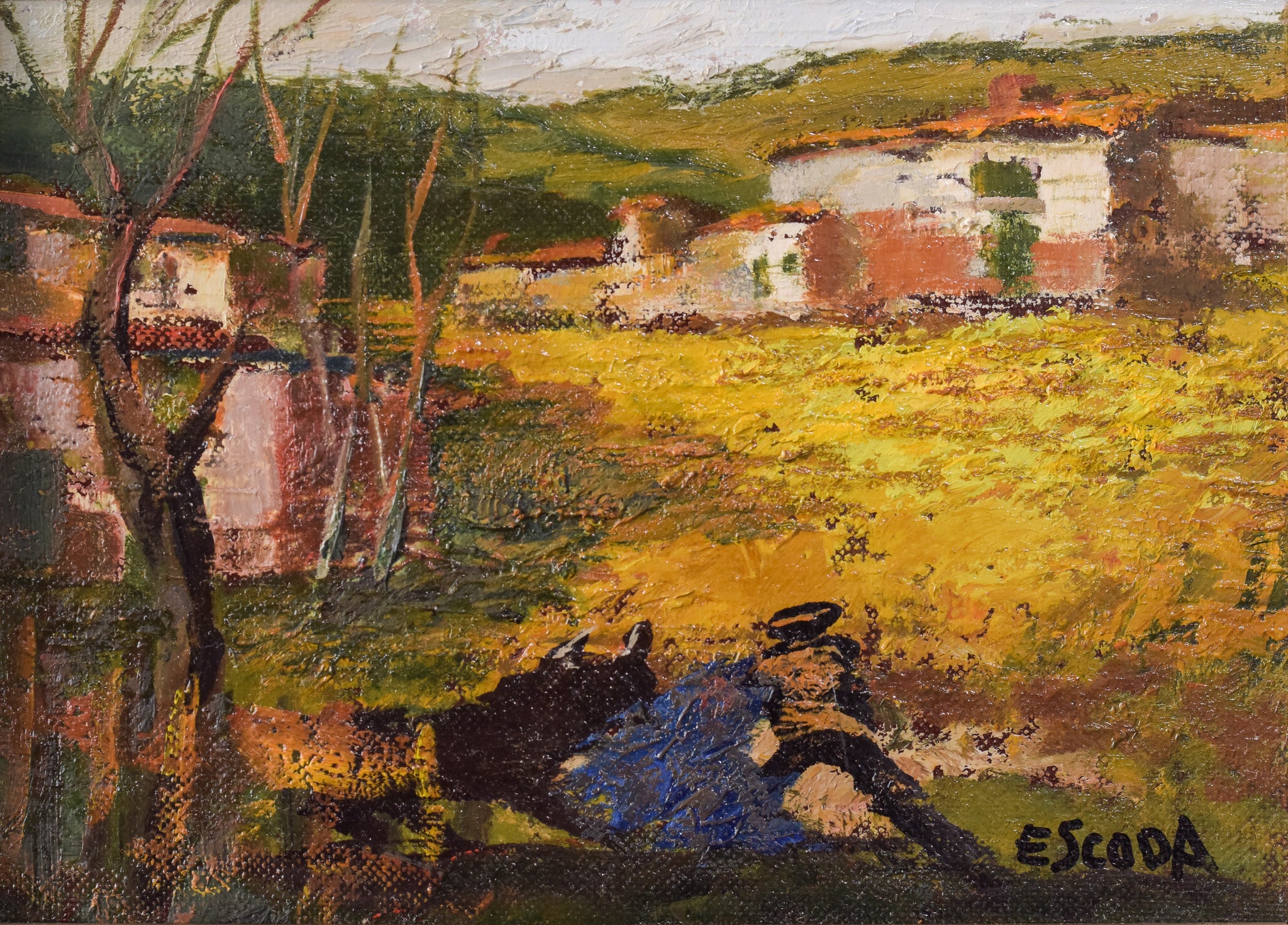 Artwork by Juan Escoda Coromina, Post-Impressionist Landscape, Made of Oil on canvas 