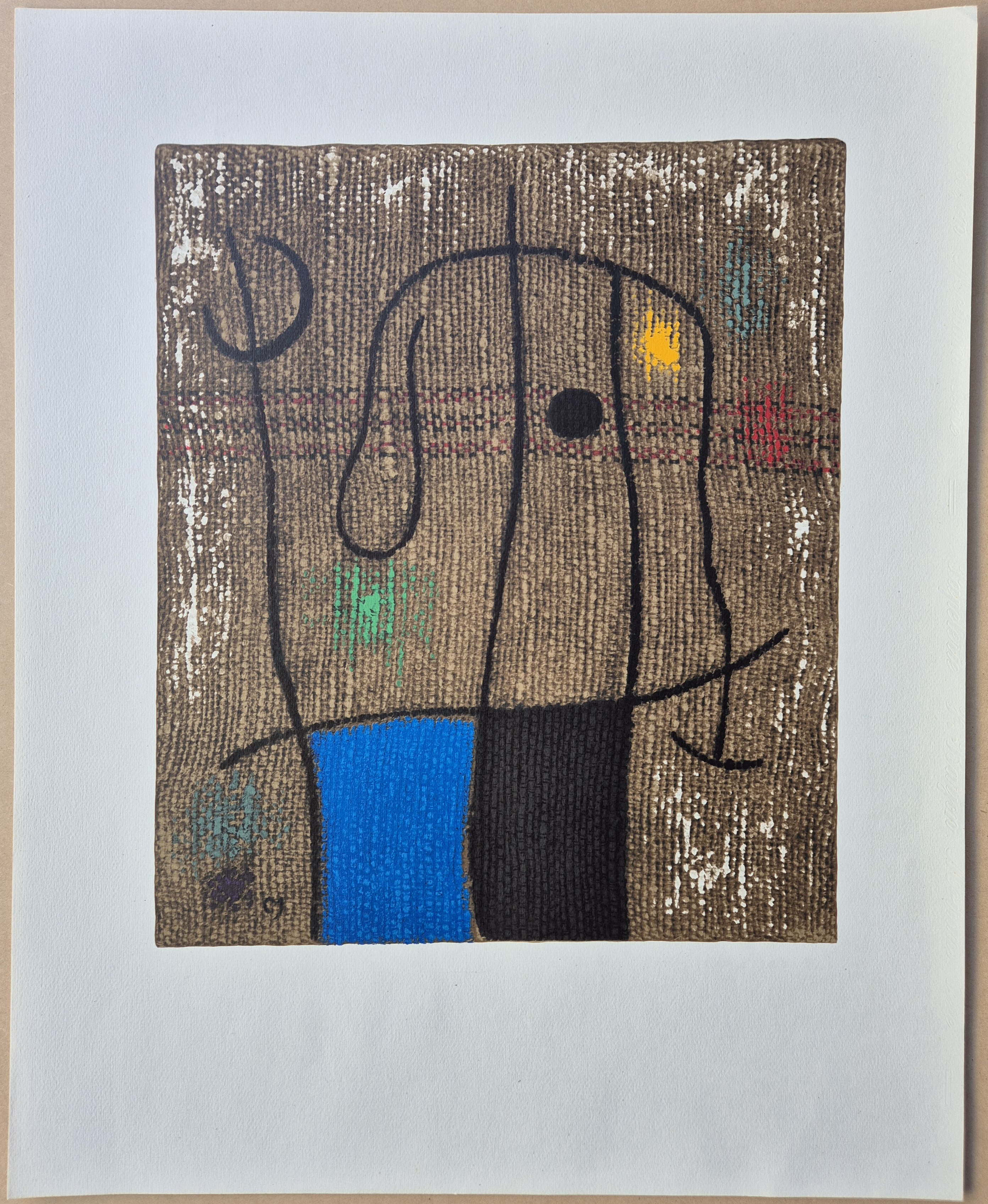 FEMME ET OISEAU VII/X from Femmes by Joan Miró, 1965