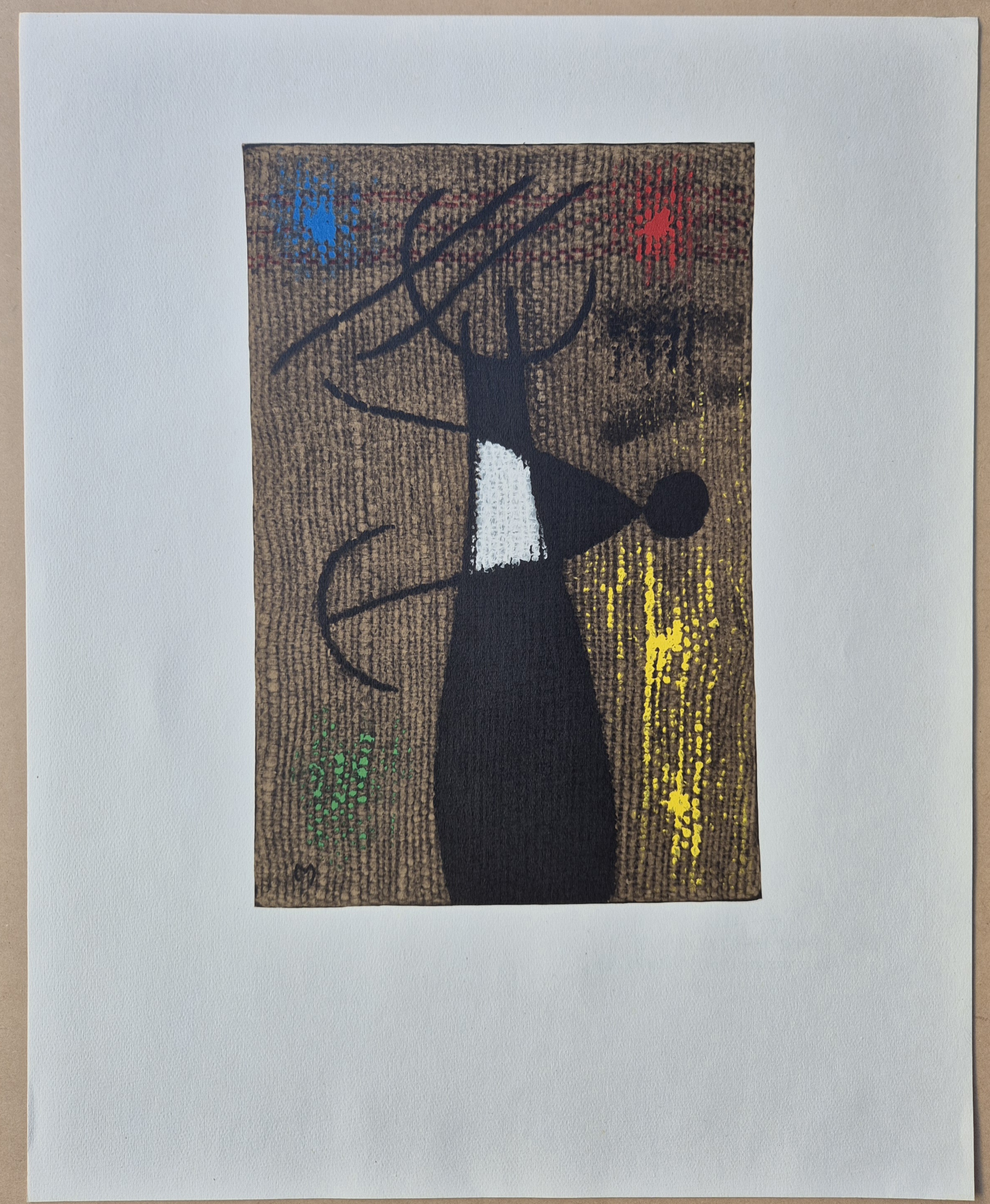 FEMME ET OISEAU X/X from Femmes by Joan Miró, 1965