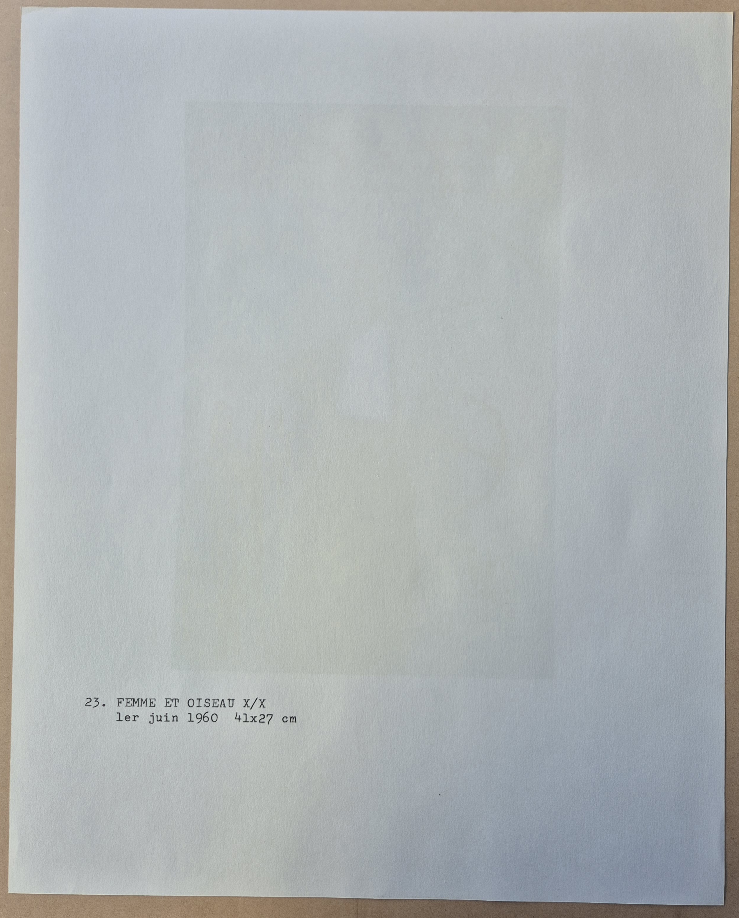 FEMME ET OISEAU X/X from Femmes