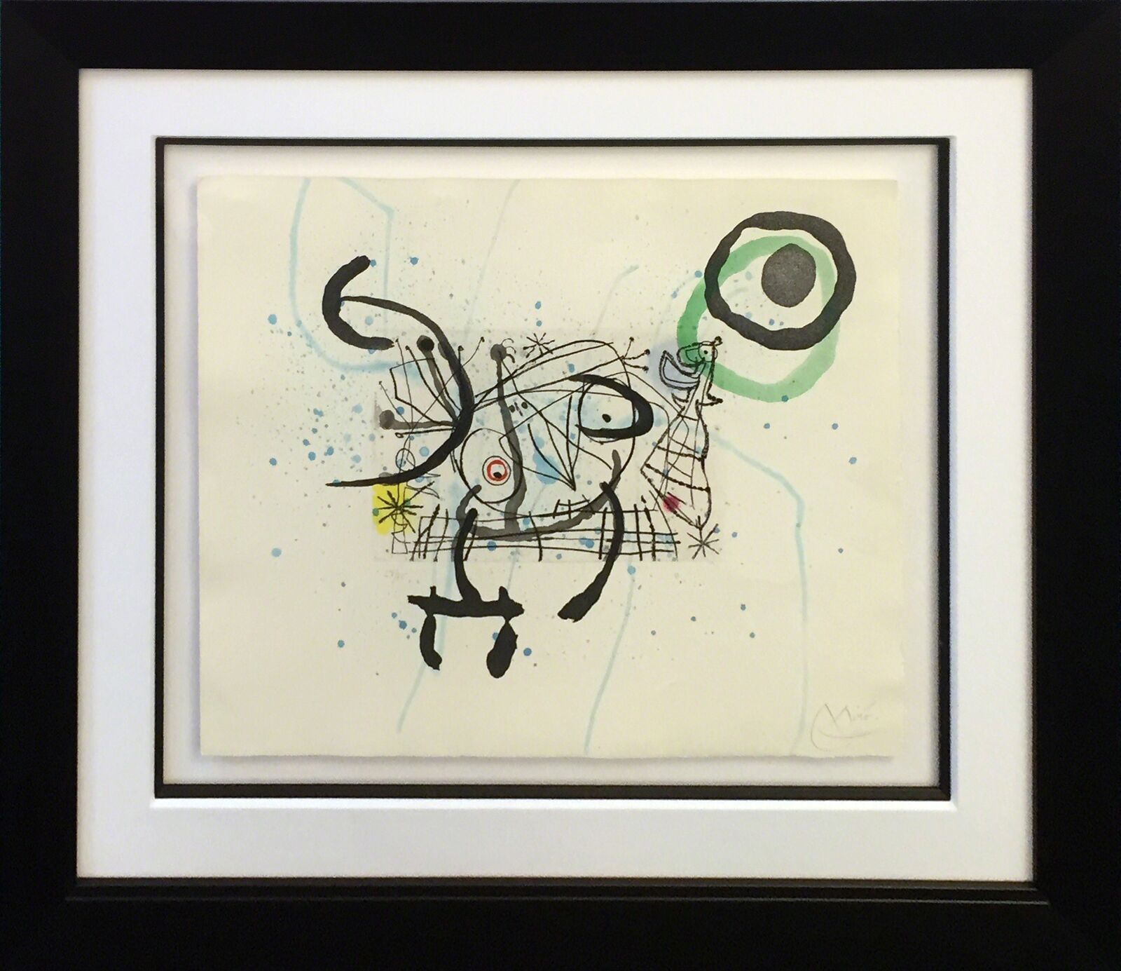 Artwork by Joan Miró, FISSURES PLATE IX, Made of Etching And Aquatint 
