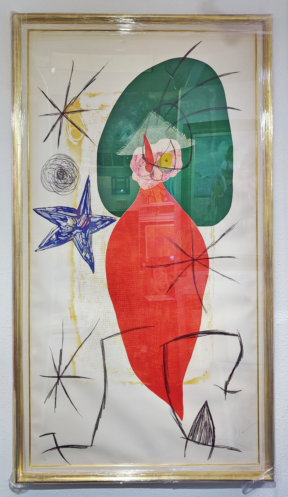 Artwork by Joan Miró, LA FOLLE AU PIMENT RAGEUR, Made of Lithograph 