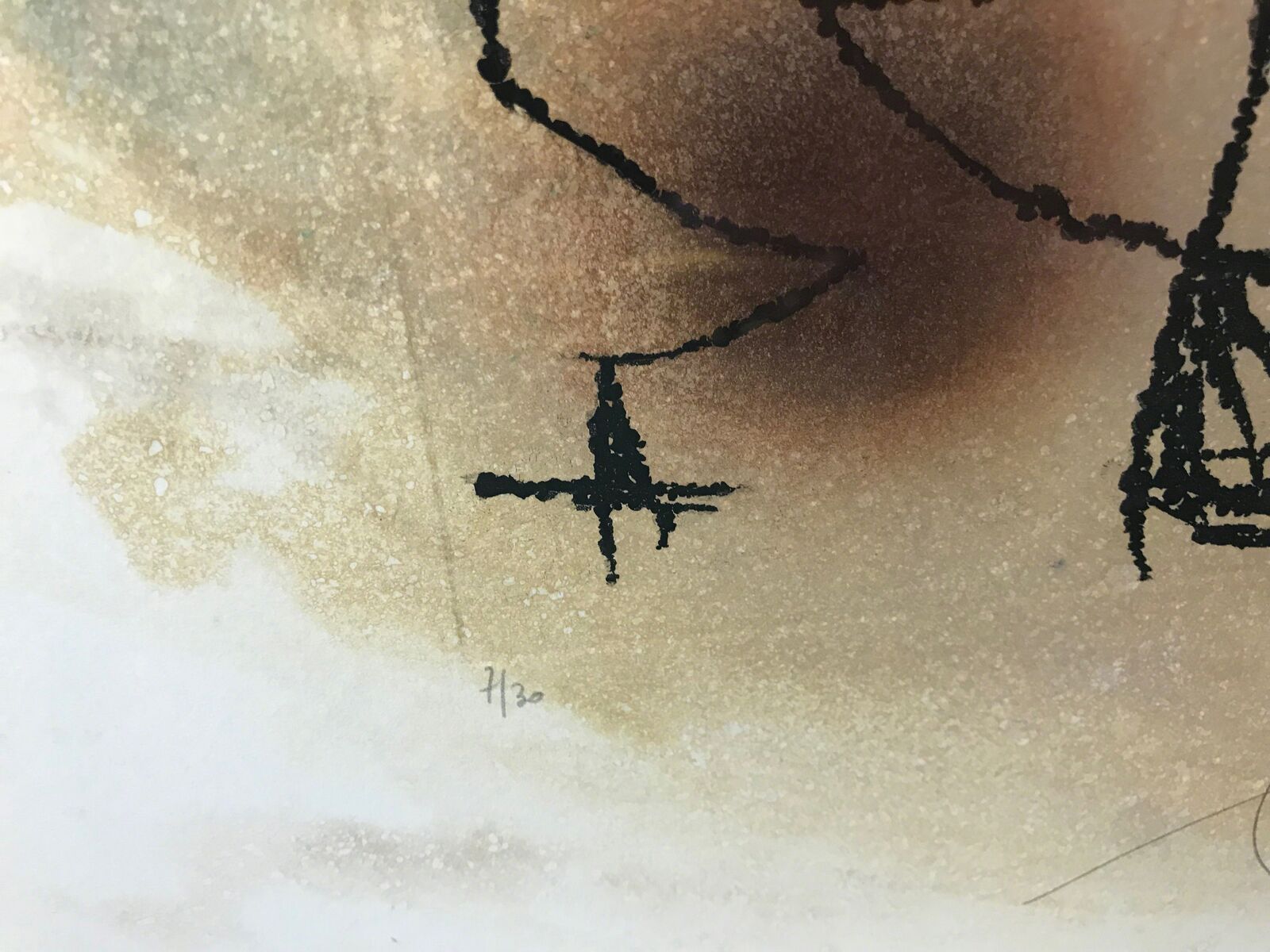 Artwork by Joan Miró, LE GRILLON SOUS LA LUNE, Made of Etching And Aquatint 