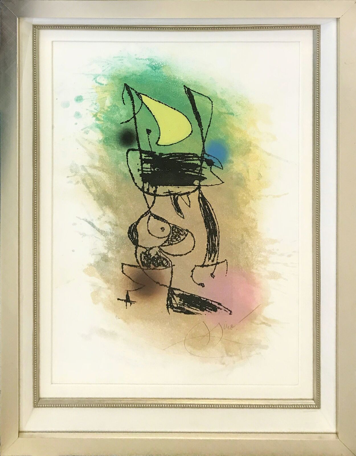 Artwork by Joan Miró, LE GRILLON SOUS LA LUNE, Made of Etching And Aquatint 