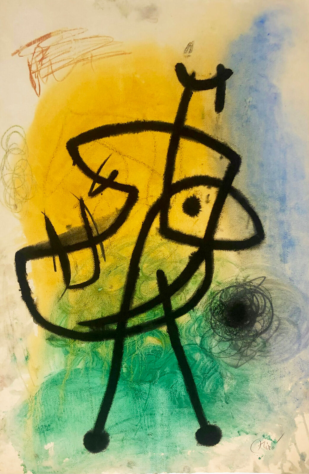 Personnage, oiseau III by Joan Miró, 1973