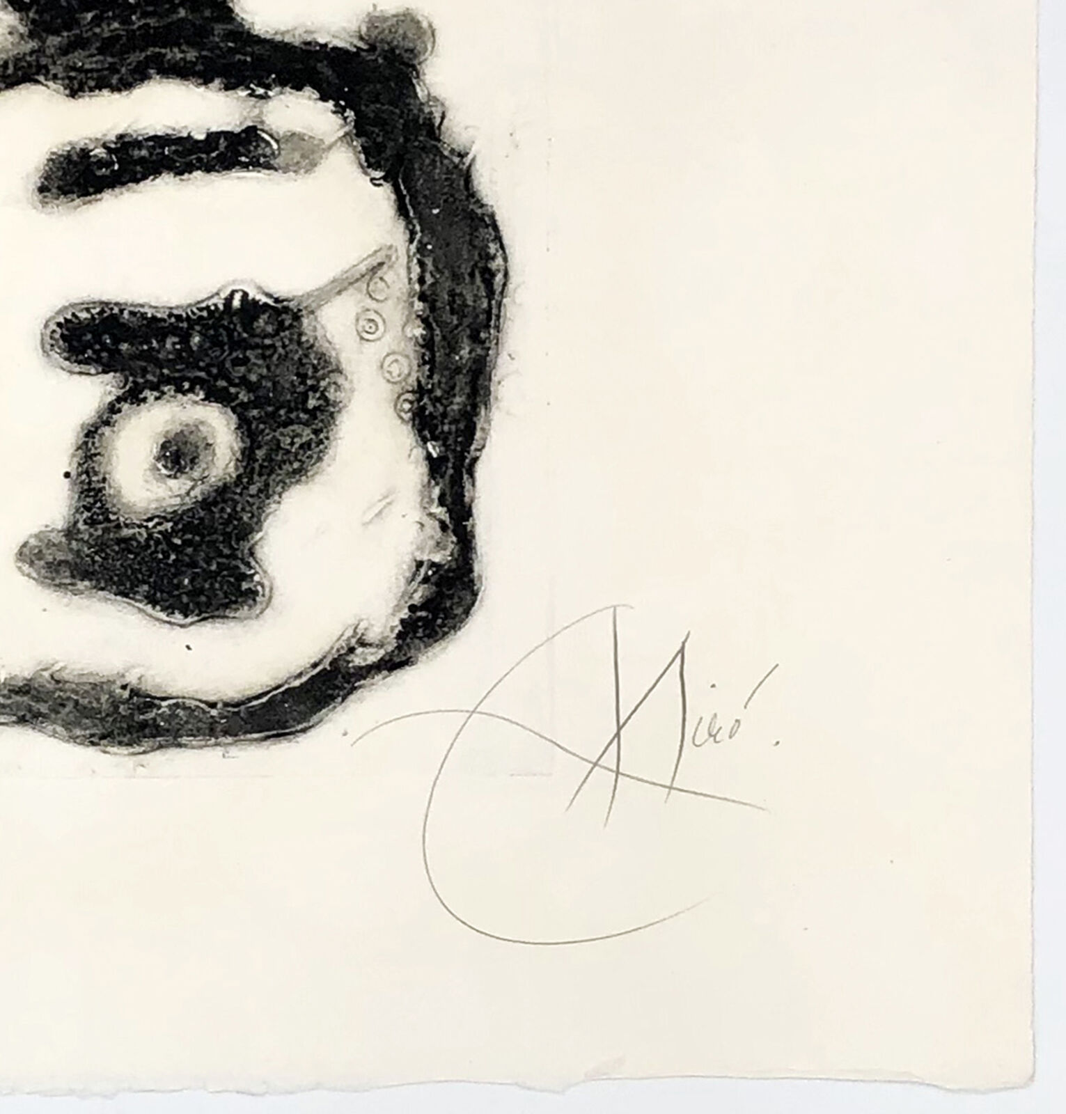 Artwork by Joan Miró, PLATE 4 FROM ESPRIU (D. 872), Made of Etching, Aquatint & Carborundum 