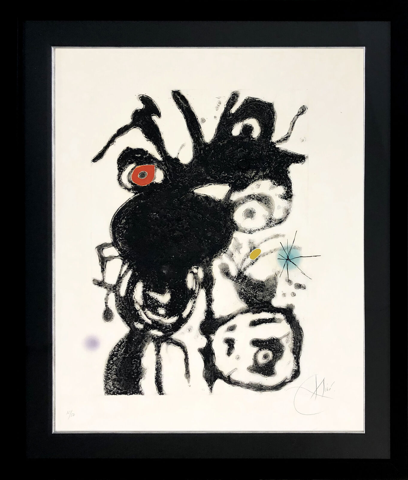 PLATE 4 FROM ESPRIU (D. 872) by Joan Miró, 1975