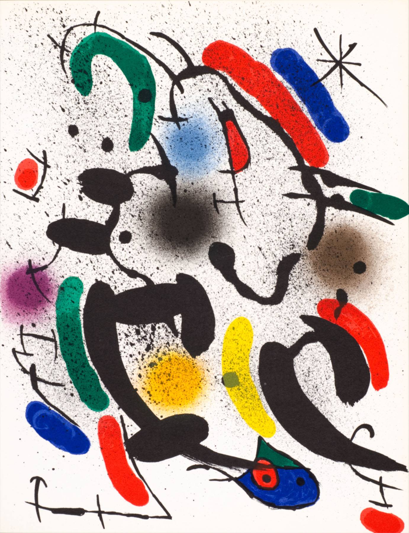 Artwork by Joan Miró, Untitled From Joan Miró Lithographe I, Made of Lithographe I Lithograph 