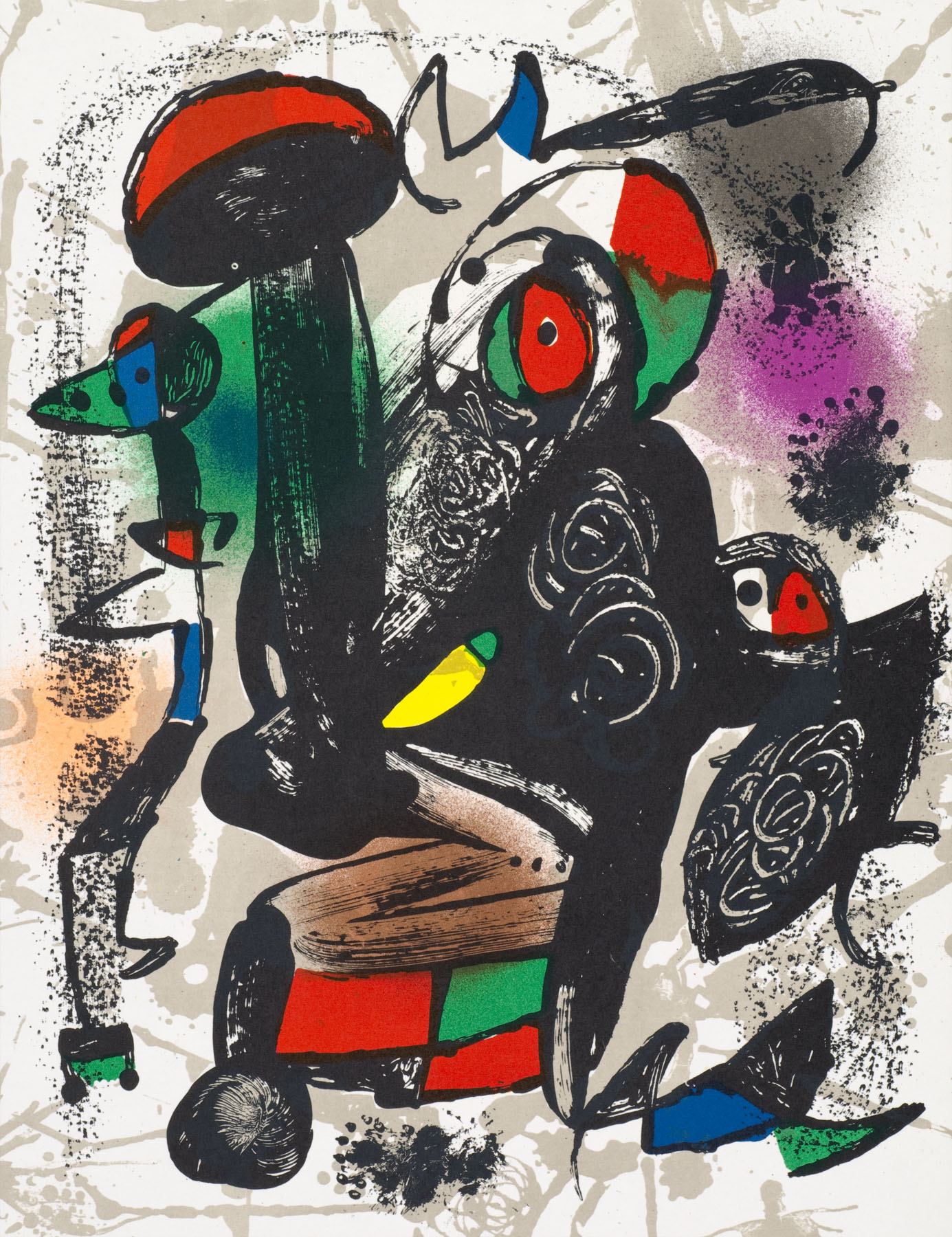 Untitled from Joan Miró Lithographes IV by Joan Miró, 1981