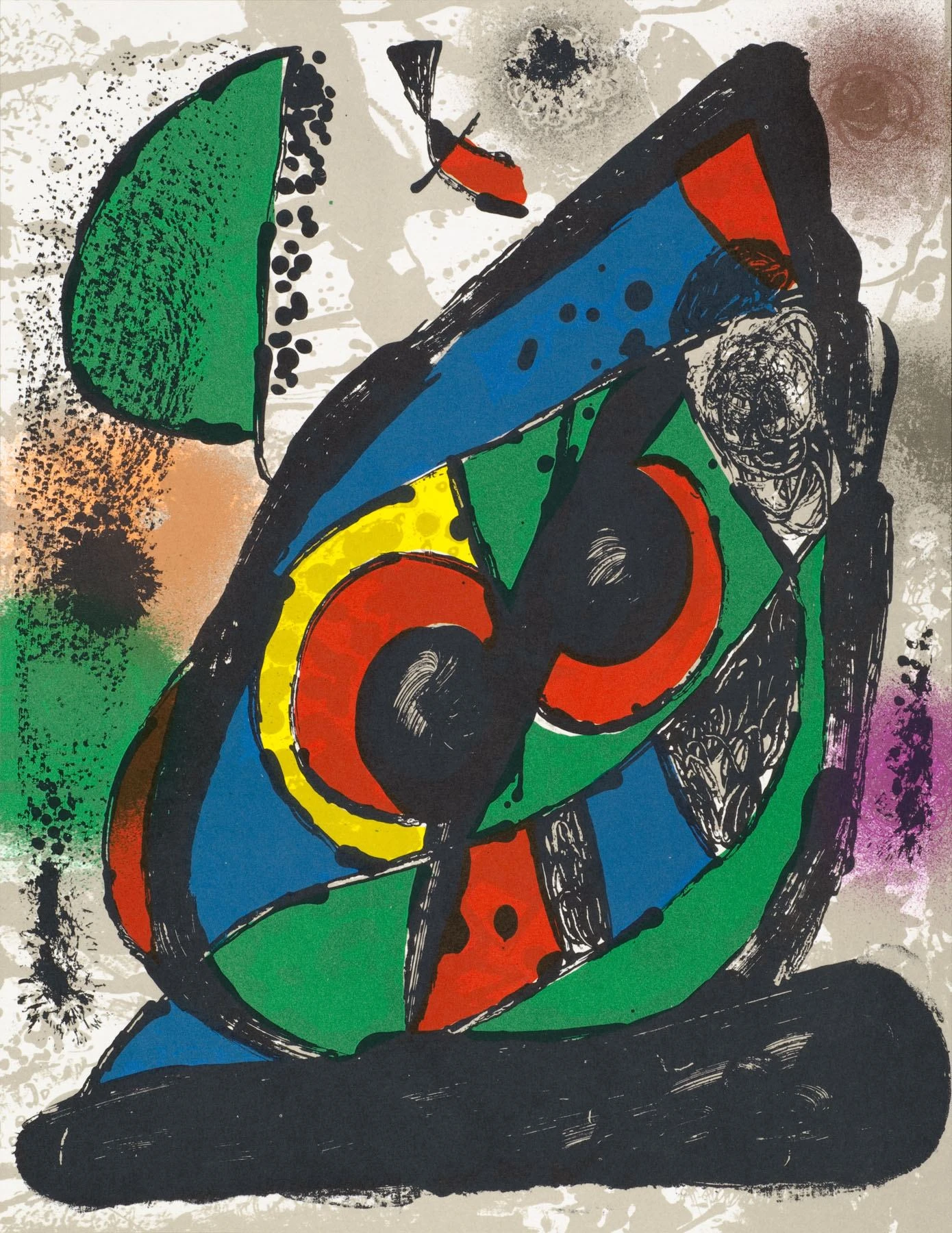 Artwork by Joan Miró, Untitled from Joan Miró Lithographes IV, Made of Lithograph printed in colors on wove paper 