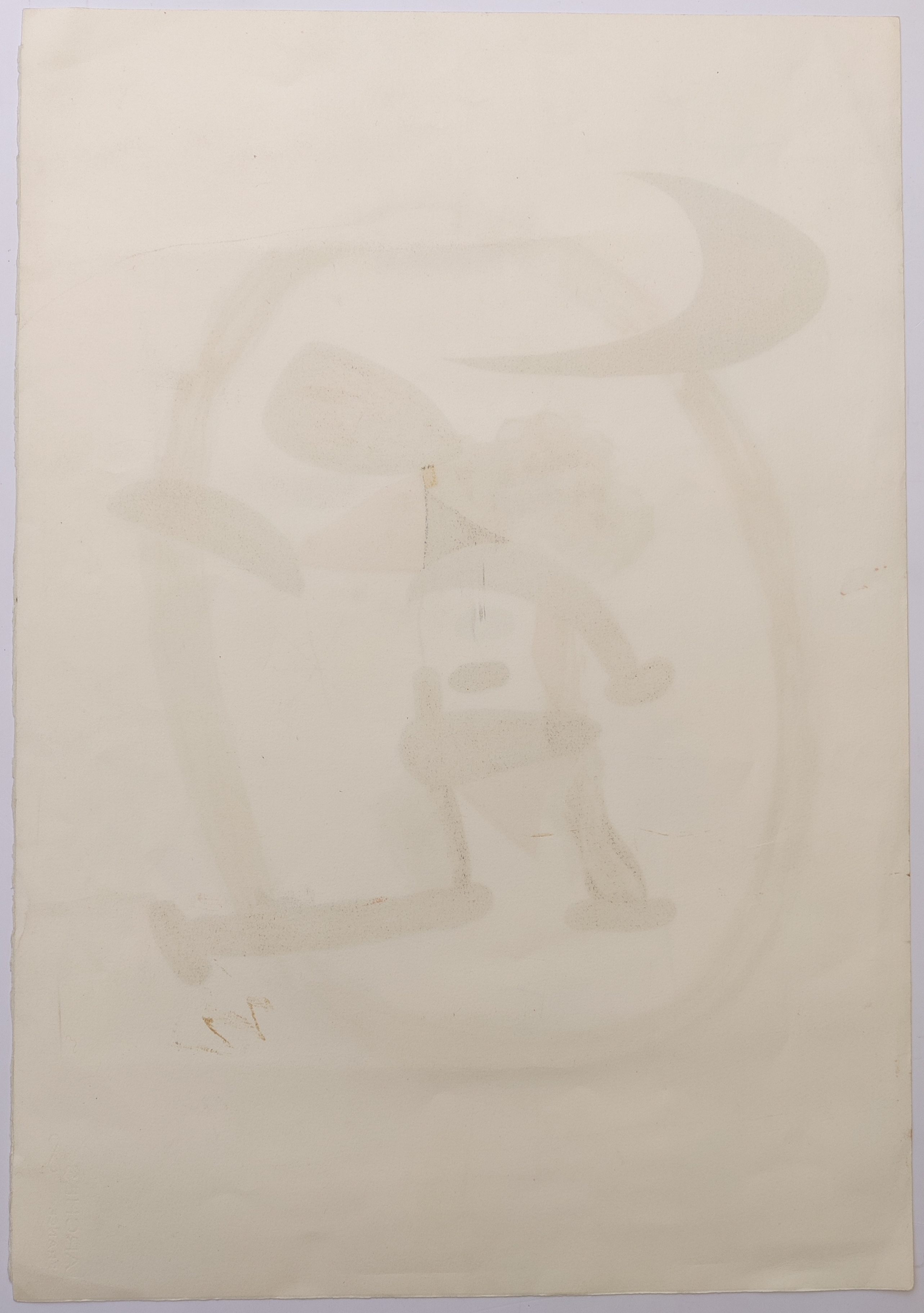 A painting of a man with a hat on his head.