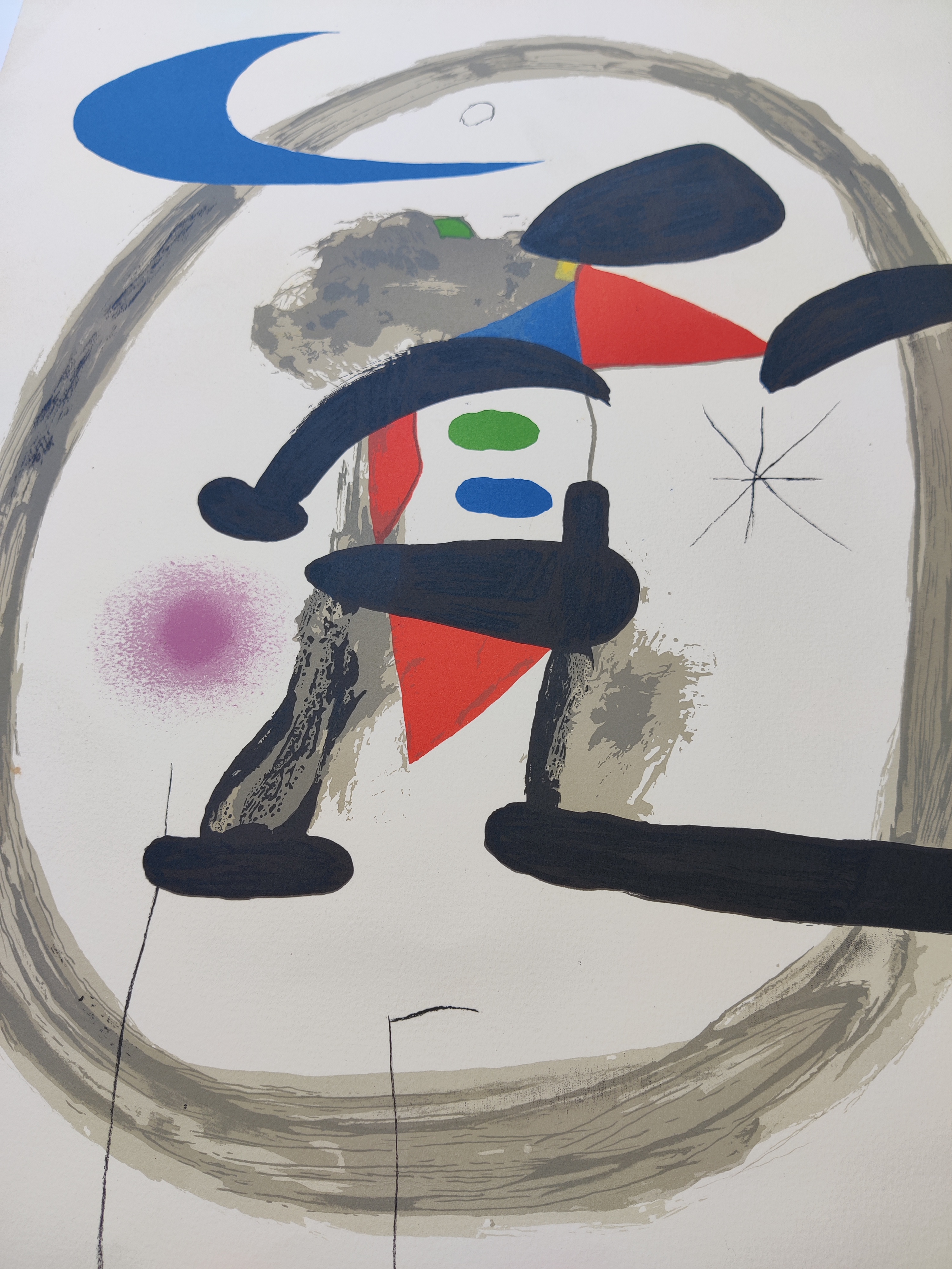 A painting of a man with a hat on his head.