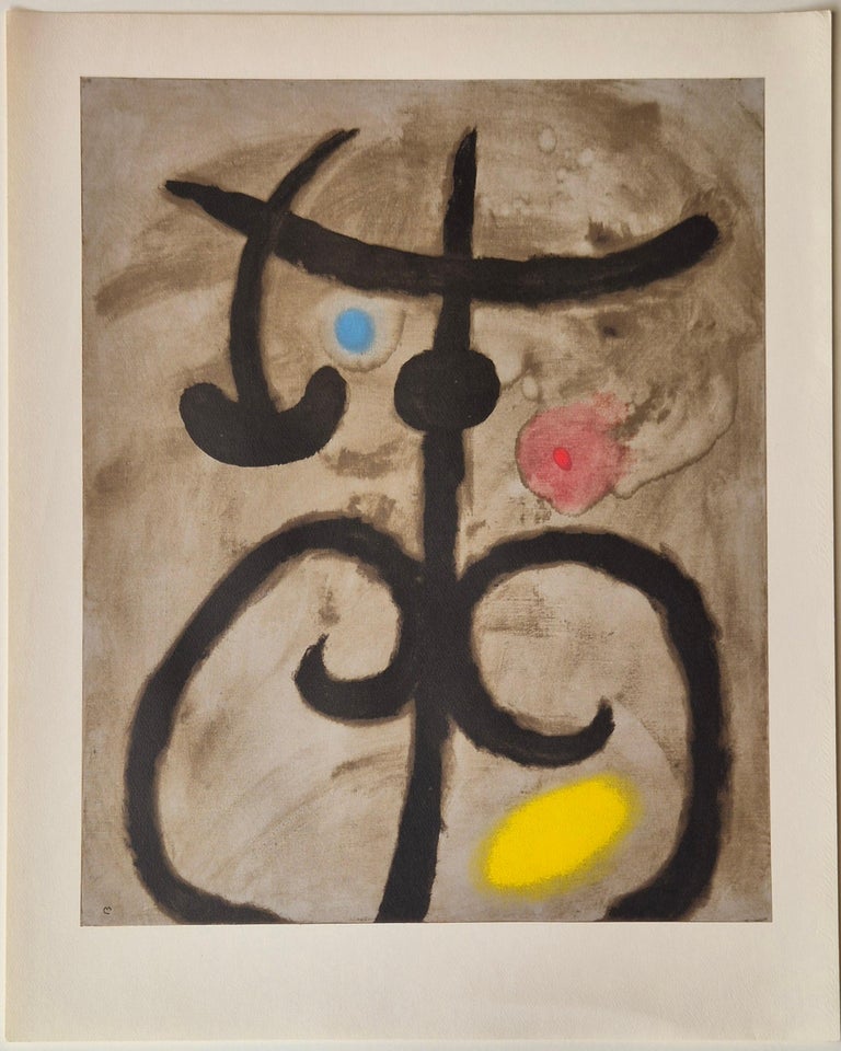 A painting of a black and yellow abstract painting on a white background.