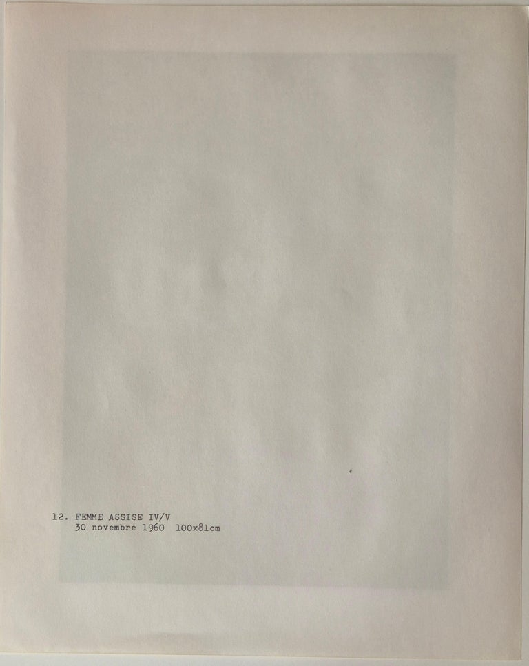 A painting of a red apple on a gray background.