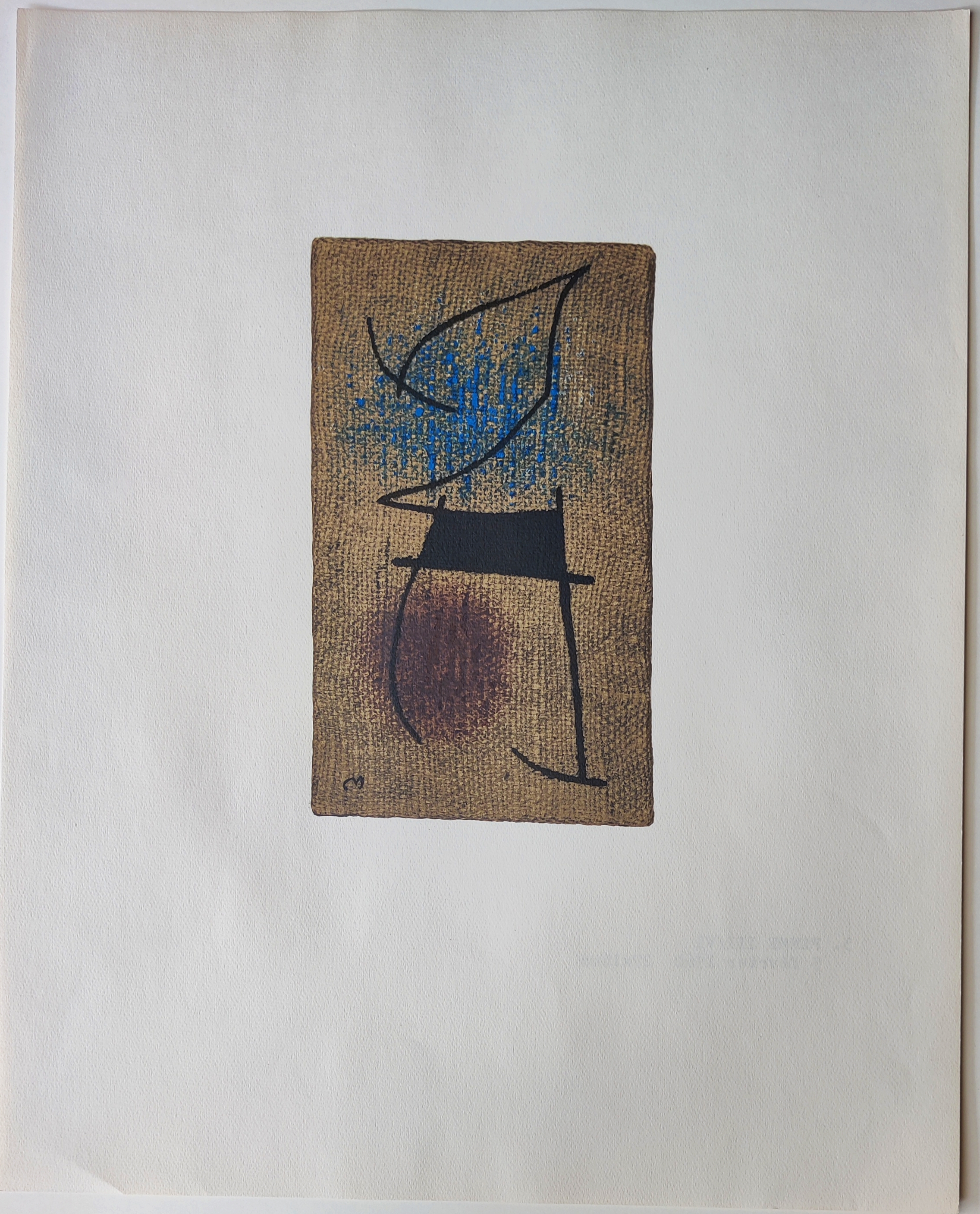 A piece of paper with a drawing on it.