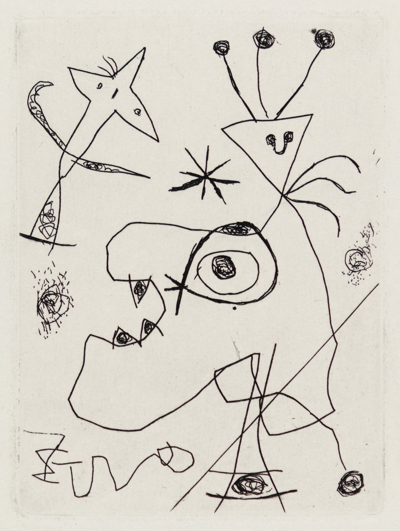 L’aigrette by Joan Miró, 1956