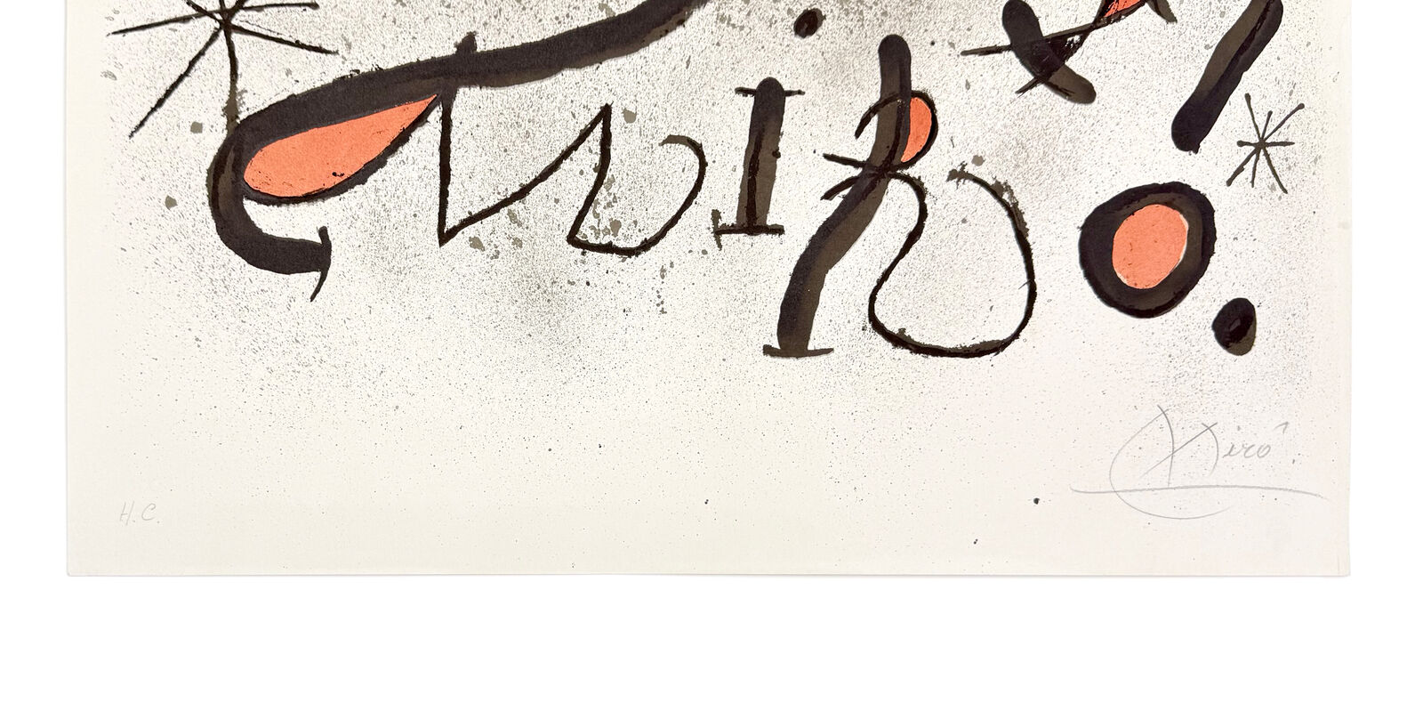 Artwork by Joan Miró, Sobreteixims I Escultures, Mourlot 848 , Made of Lithograph 