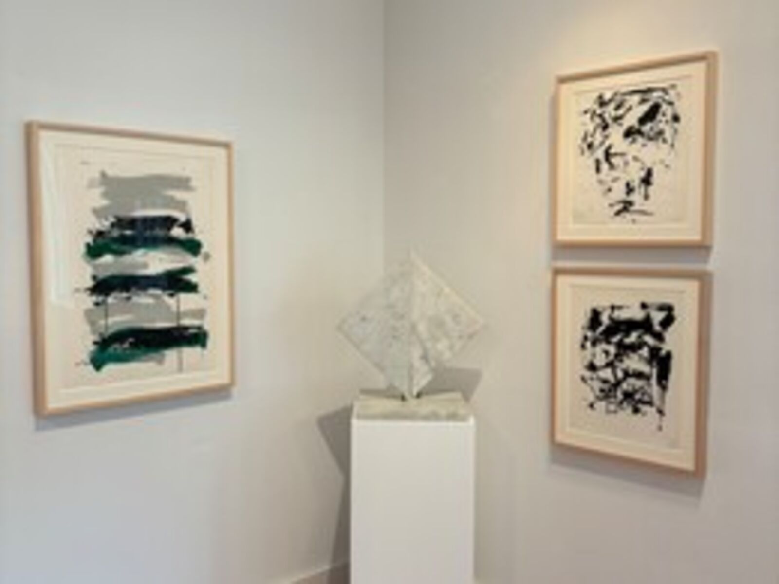 Artwork by Joan Mitchell, Champs - Black, Grey and Green, Made of Lithograph 