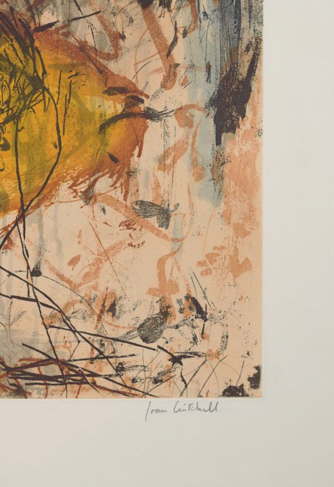 Artwork by Joan Mitchell, Sunflower III, Made of Etching and aquatint 