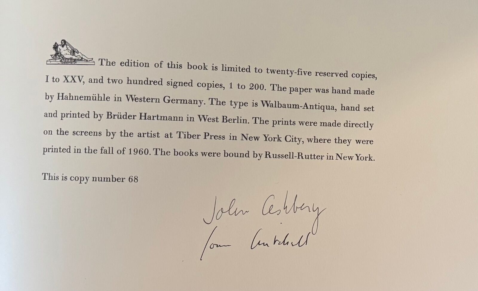 Artwork by Joan Mitchell, Tiber Press: The New York School (The Poems, Joan Mitchell & John Ashbery), Made of Screenprint 