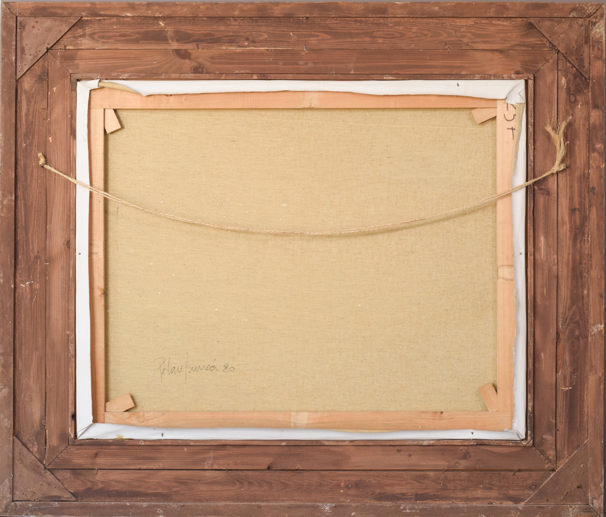 Artwork by Joan Ramon Palau Juncà, Impressionist Painting with River and Chalets, Made of Oil on canvas 