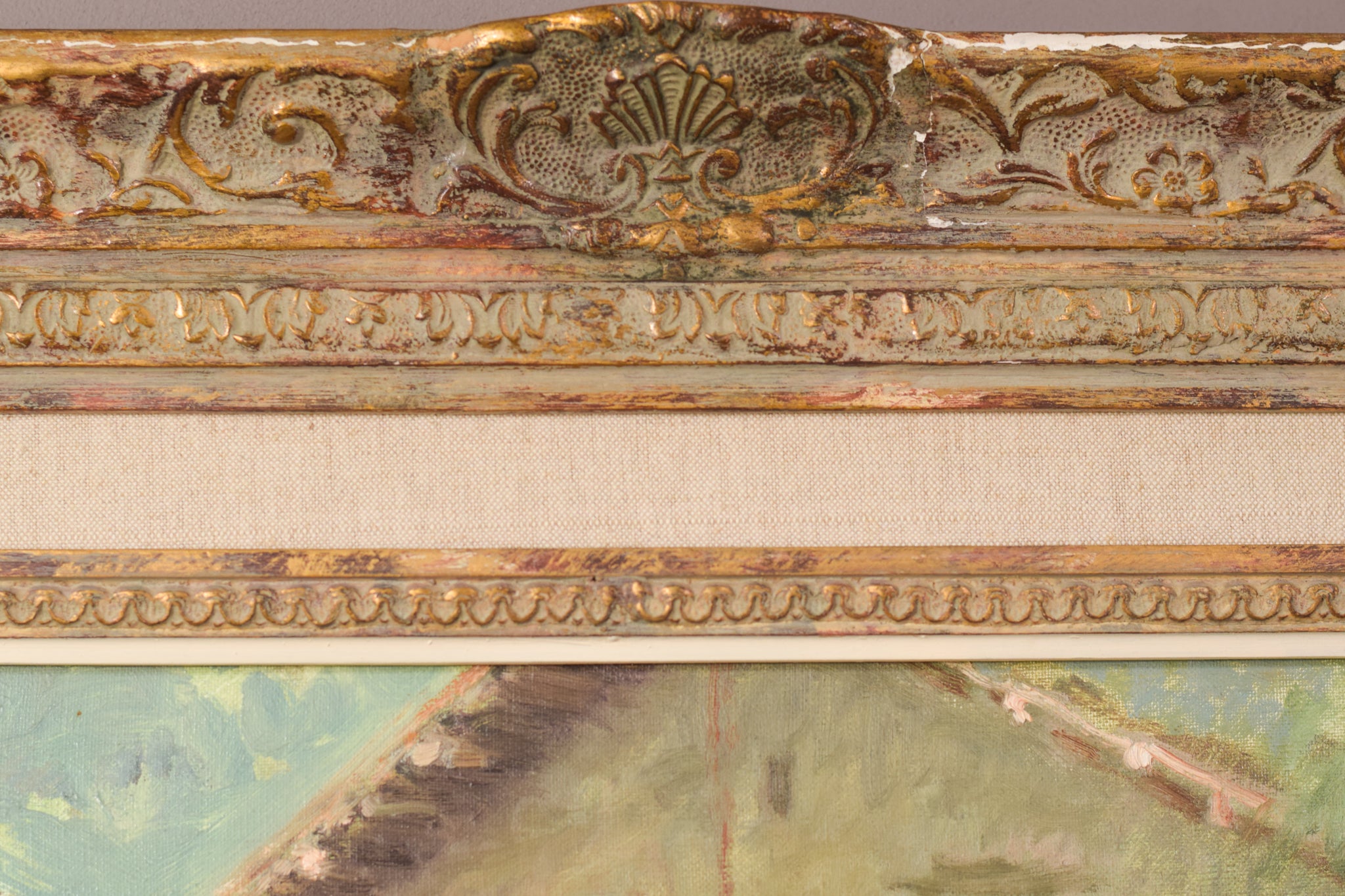 Artwork by Joan Ramon Palau Juncà, Impressionist Painting with River and Chalets, Made of Oil on canvas 