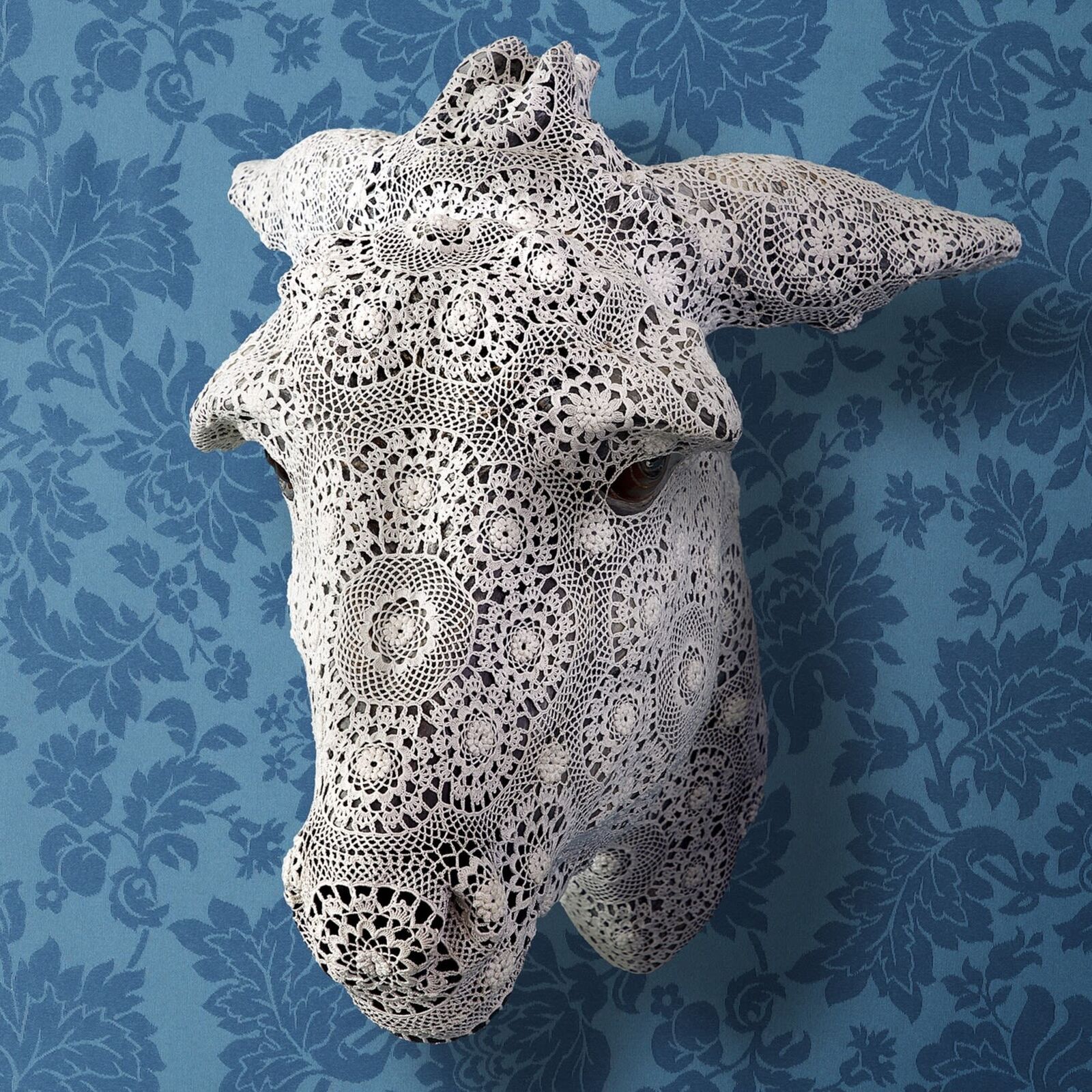 Artwork by Joana Vasconcelos, Crocheted Creatures | Cai Lun, Made of Archival pigment print 