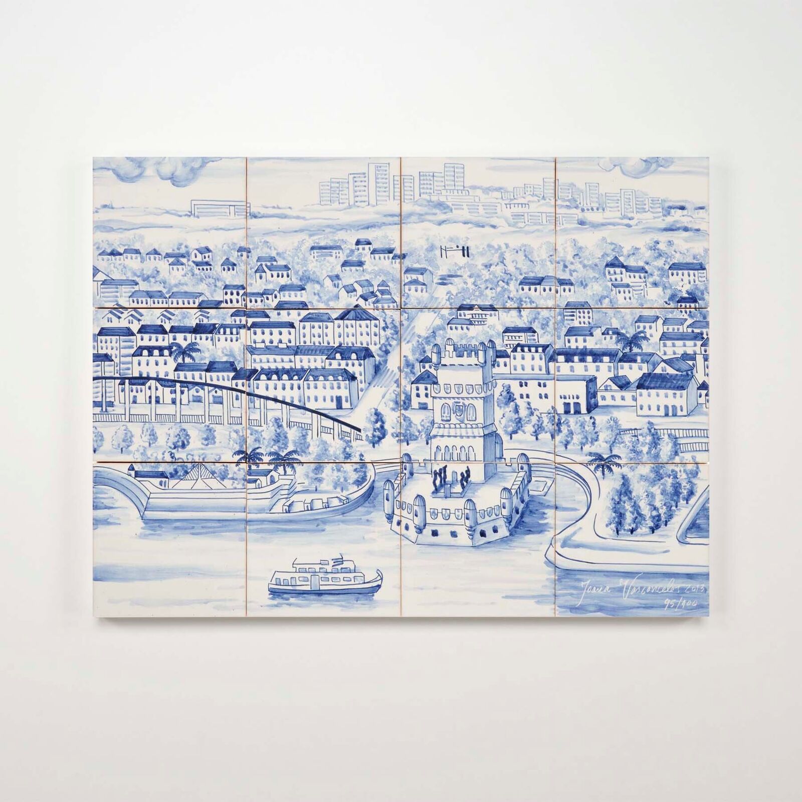 Artwork by Joana Vasconcelos, Trafaria-Praia, Made of Viúva Lamego Hand-painted Tin-glazed Ceramic Tiles 