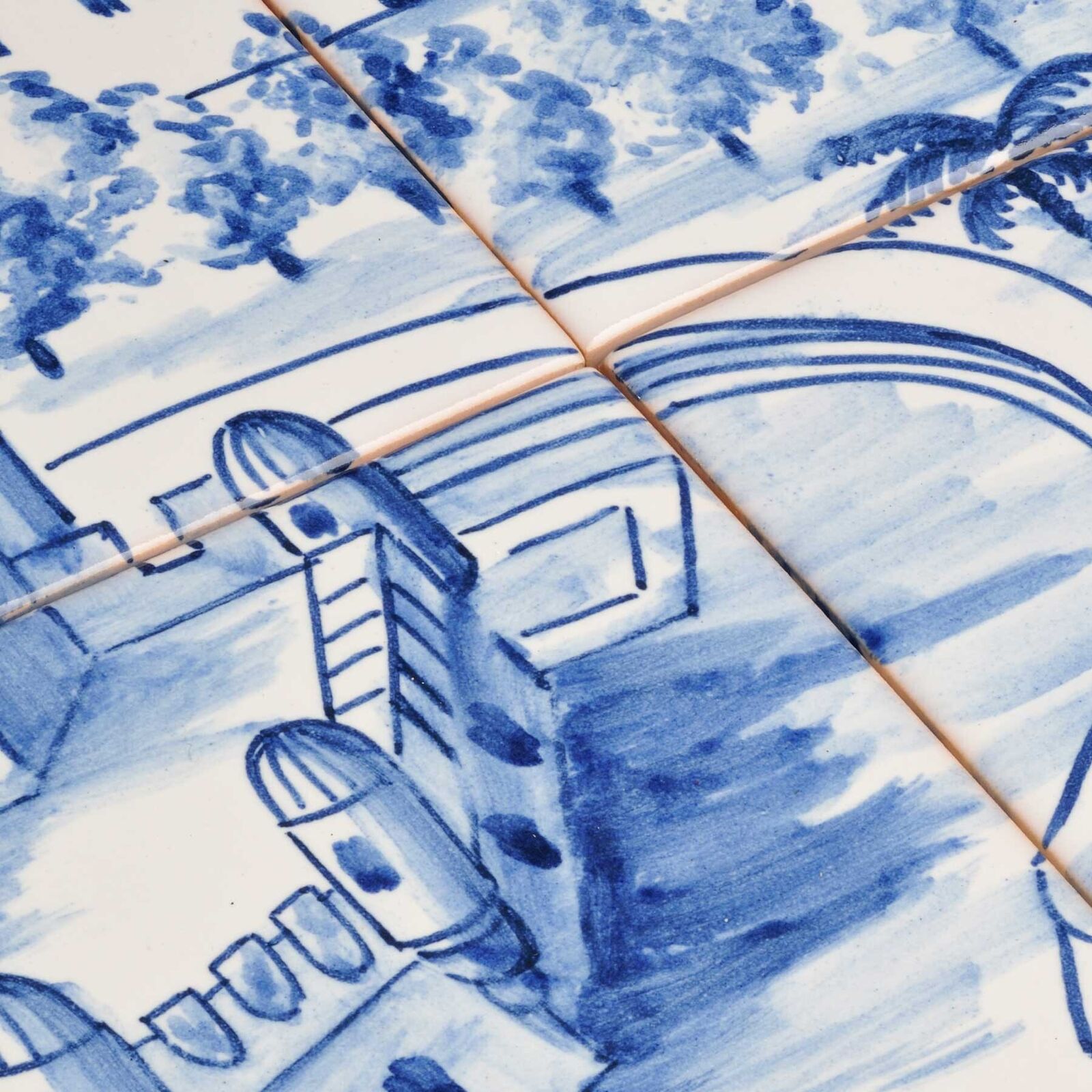 Artwork by Joana Vasconcelos, Trafaria-Praia, Made of Viúva Lamego Hand-painted Tin-glazed Ceramic Tiles 