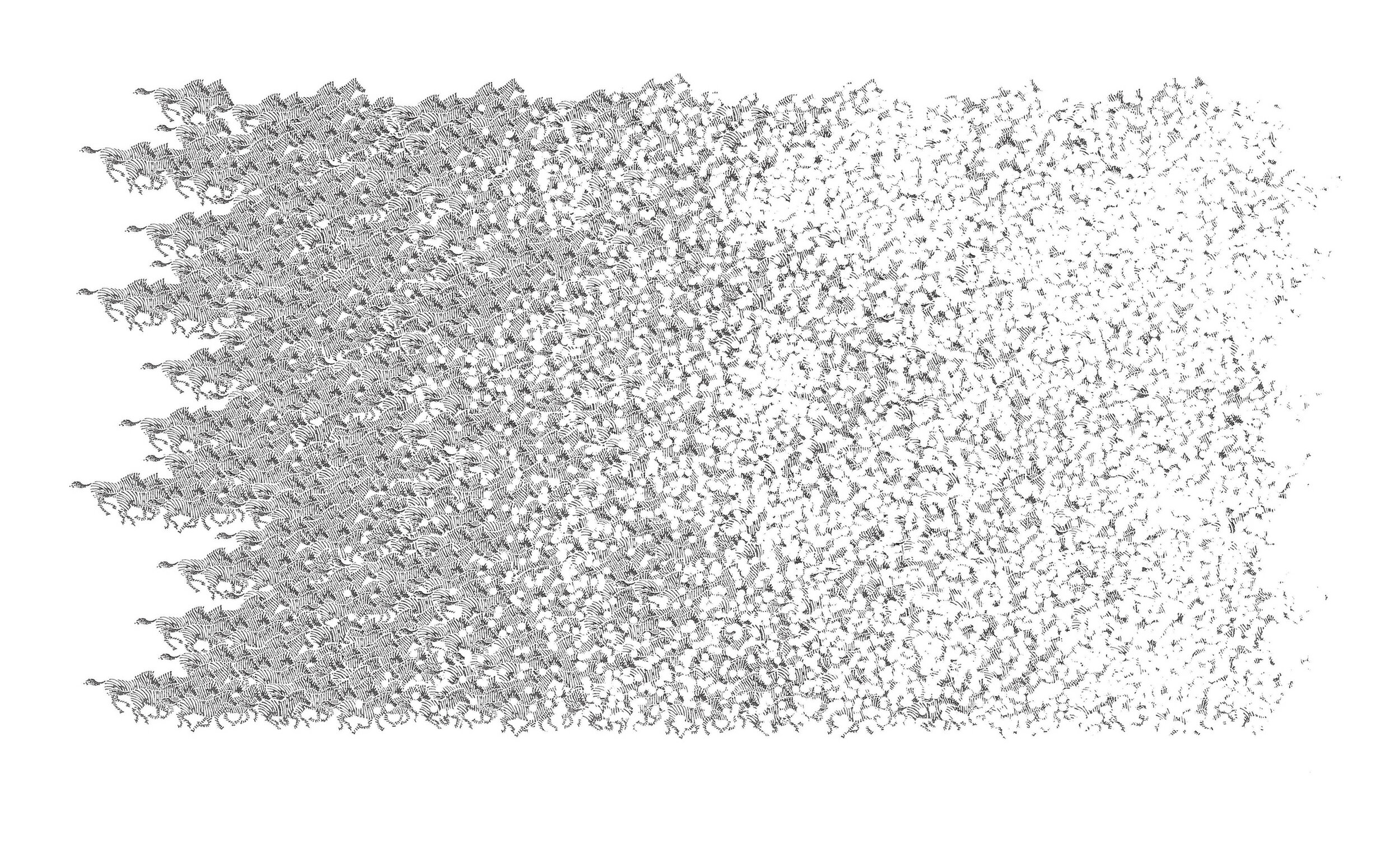 Artwork by Joanna Ciechanowska, Winter E-Migration. Will I make it ?, Made of Screenprint 