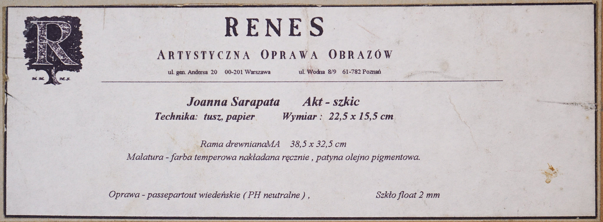 Artwork by Joanna Sarapata, Two Female Nude Pen and Colour Wash Studies, Made of Pen and ink 