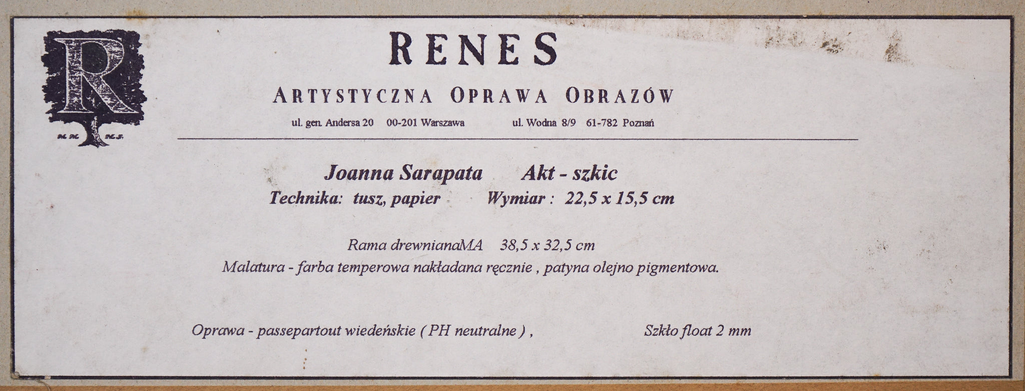 Artwork by Joanna Sarapata, Two Female Nude Pen and Colour Wash Studies, Made of Pen and ink 