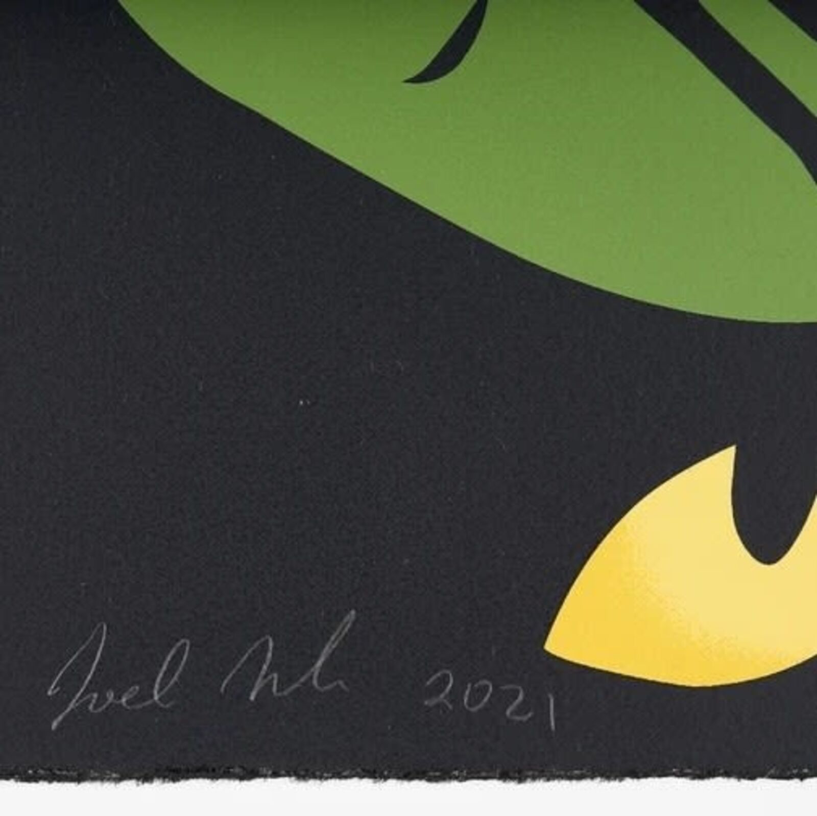 A poster with the words lights out on it.