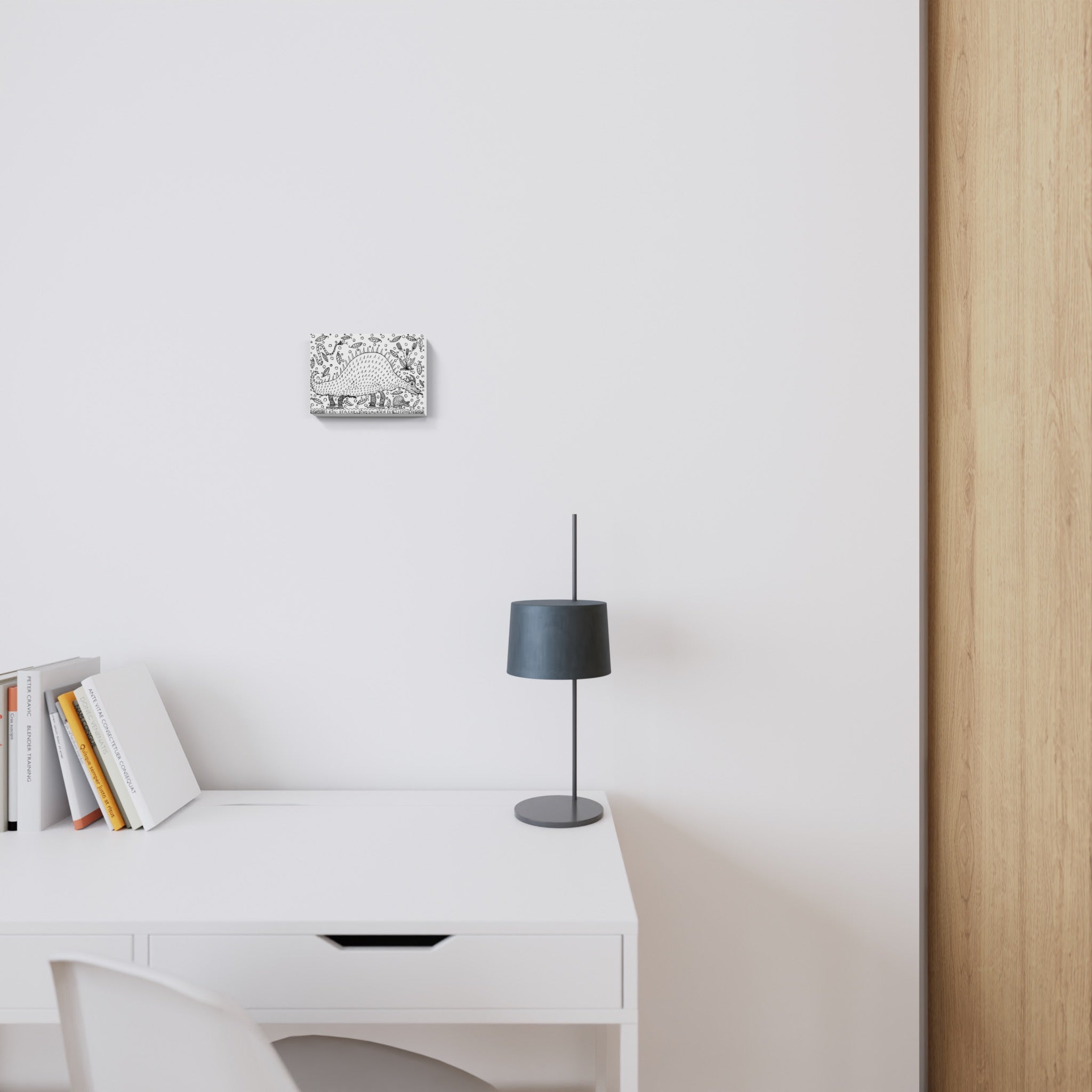 Artwork by Johann Garber, A-STING DINOSAUR, Made of Indian ink 