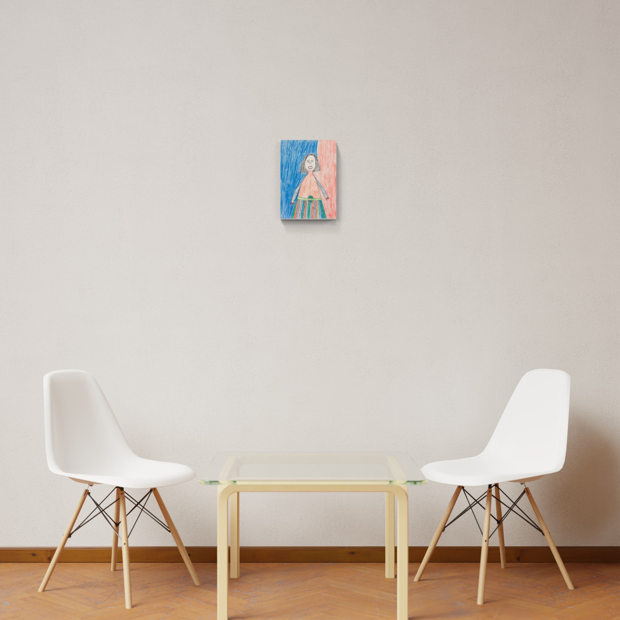 Artwork by Johann Hauser, Woman, Made of Pencil, coloured pencils 