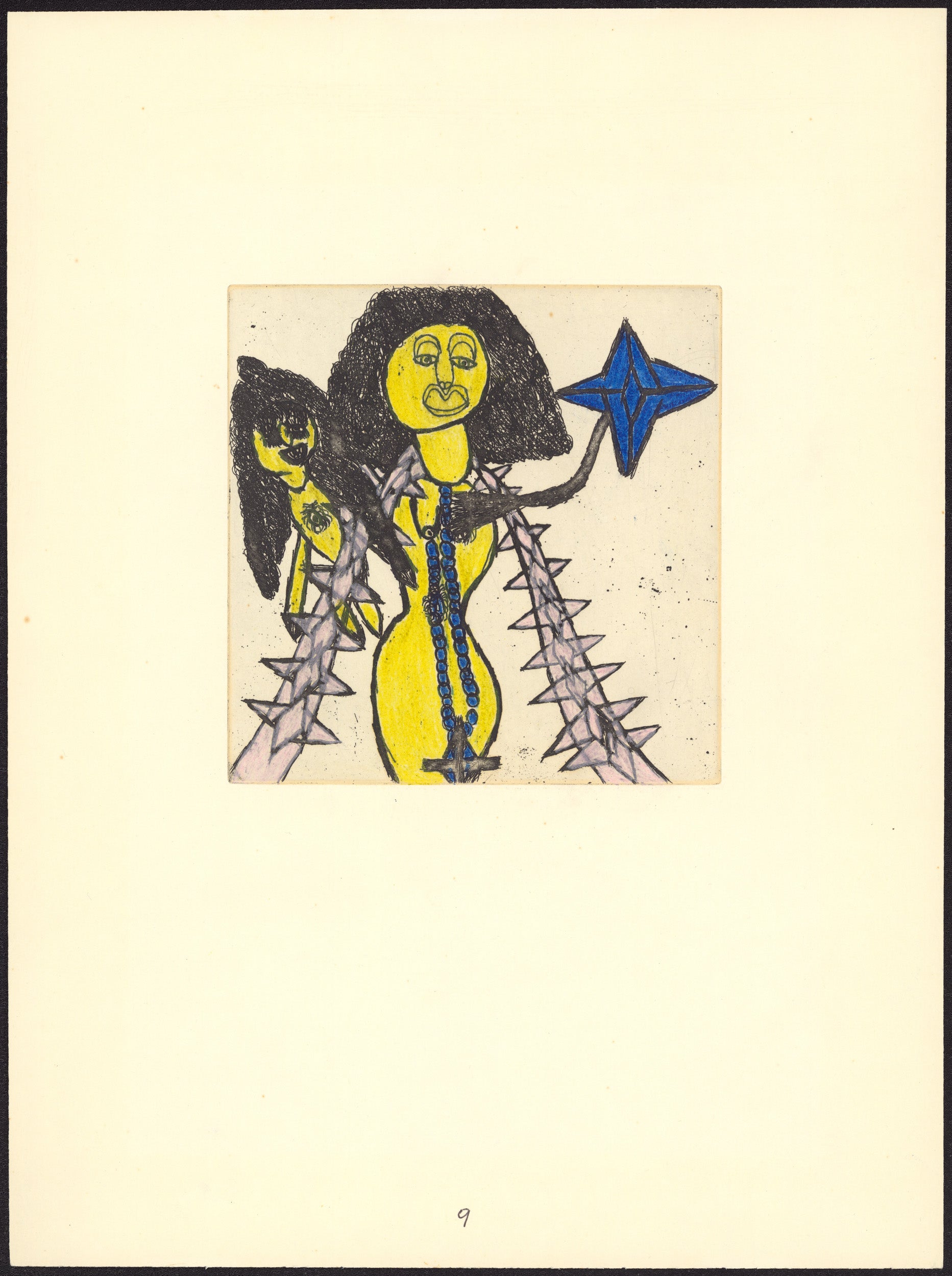 Mother of God with Christ Child and Star of Bethlehem by Johann Hauser, 1968