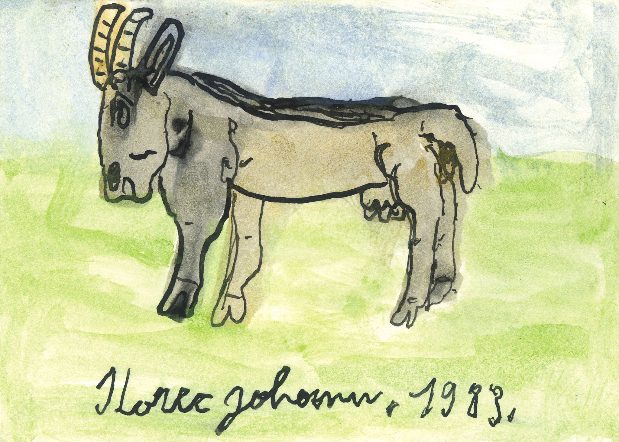 Goat by Johann Korec, 1983