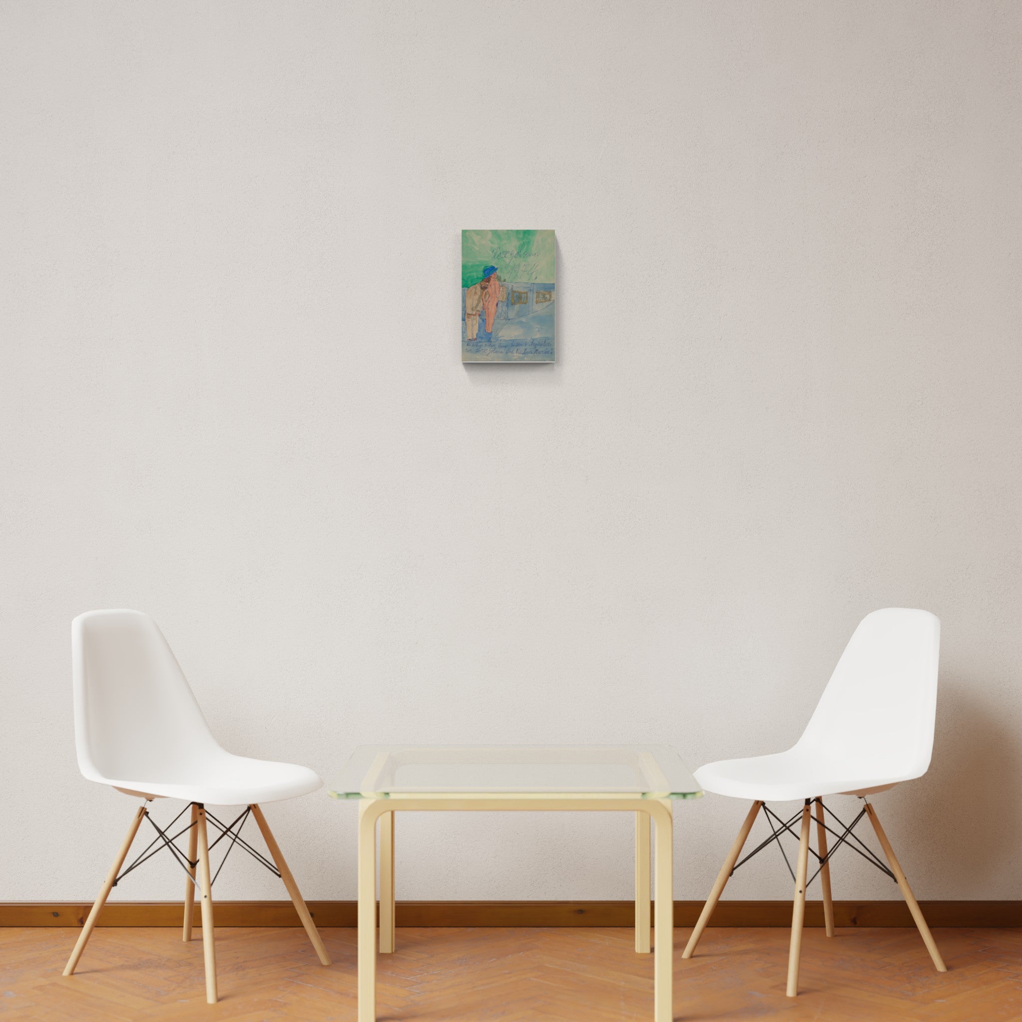 Artwork by Johann Korec, The Merry Widow, Made of Blueprint, gouache, ballpoint pen 