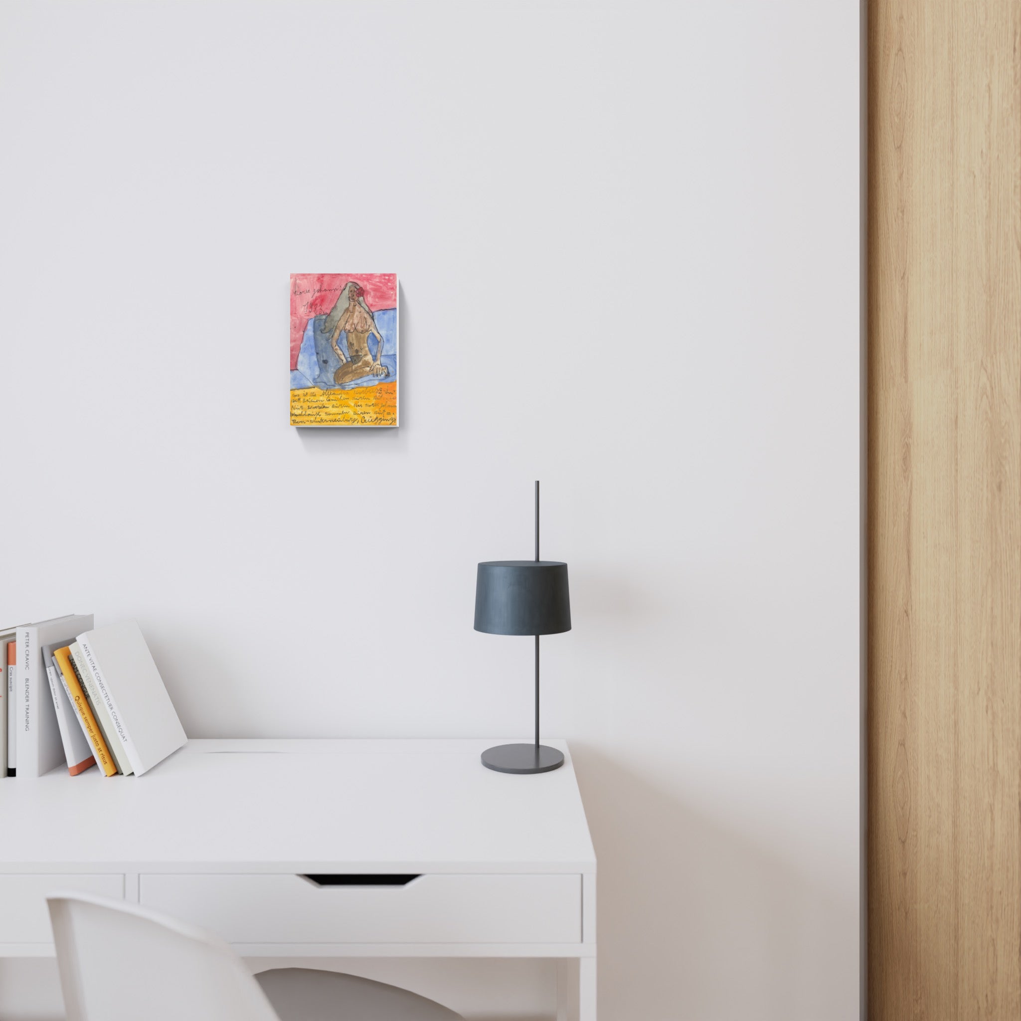 Artwork by Johann Korec, This is the Alexandra Korbusz, Made of Blueprint, gouache, Indian ink 