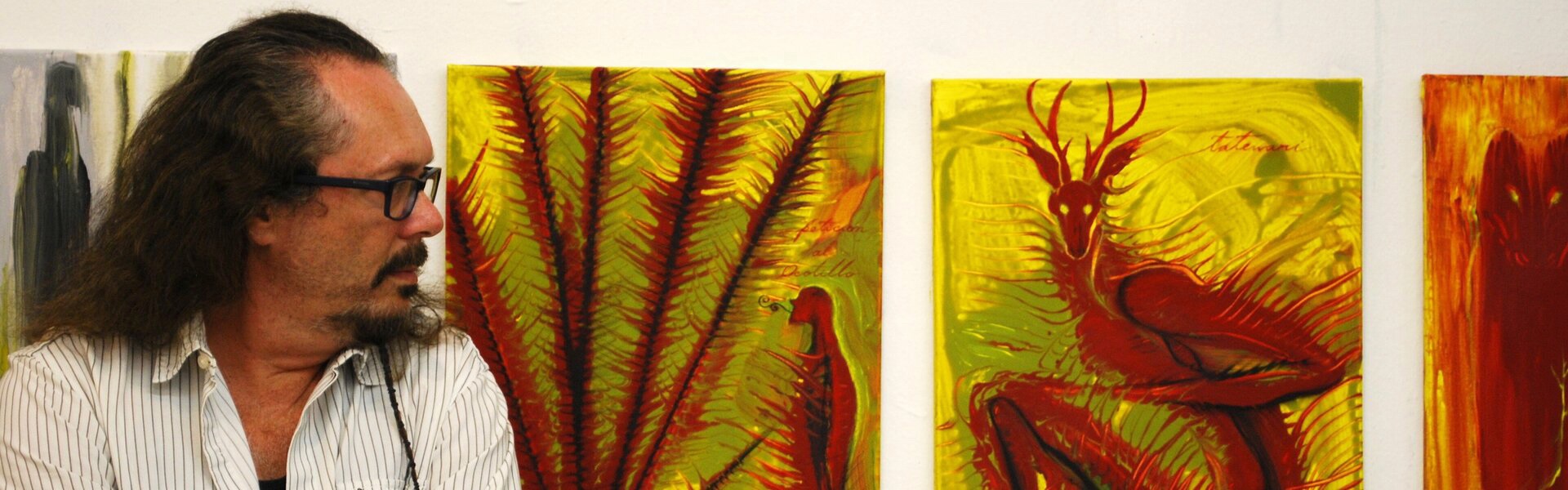 Artwork by José Bedia, Diosa Planta, Made of Mixed Media On Paper 