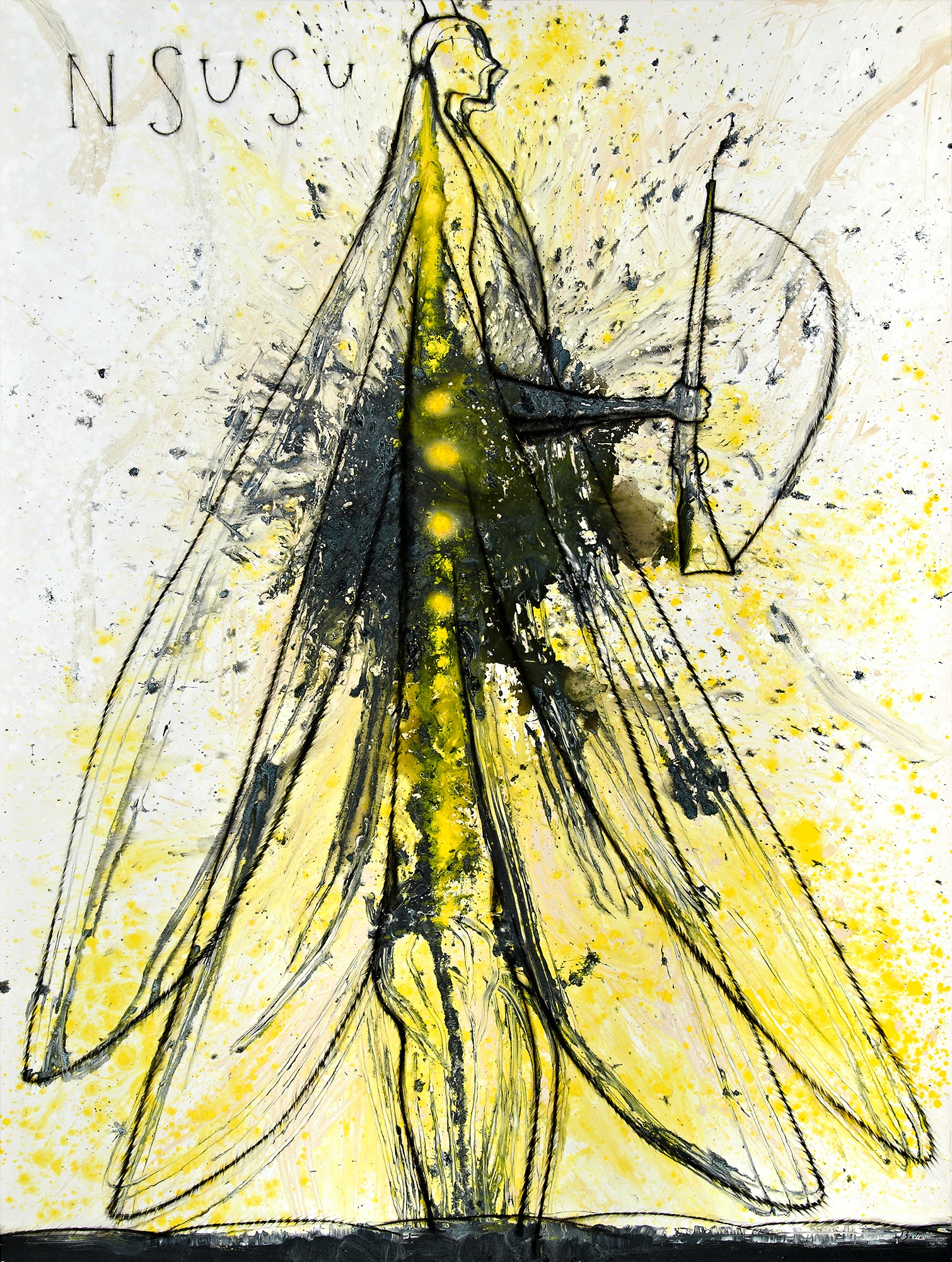 Nsusu by José Bedia, 2011