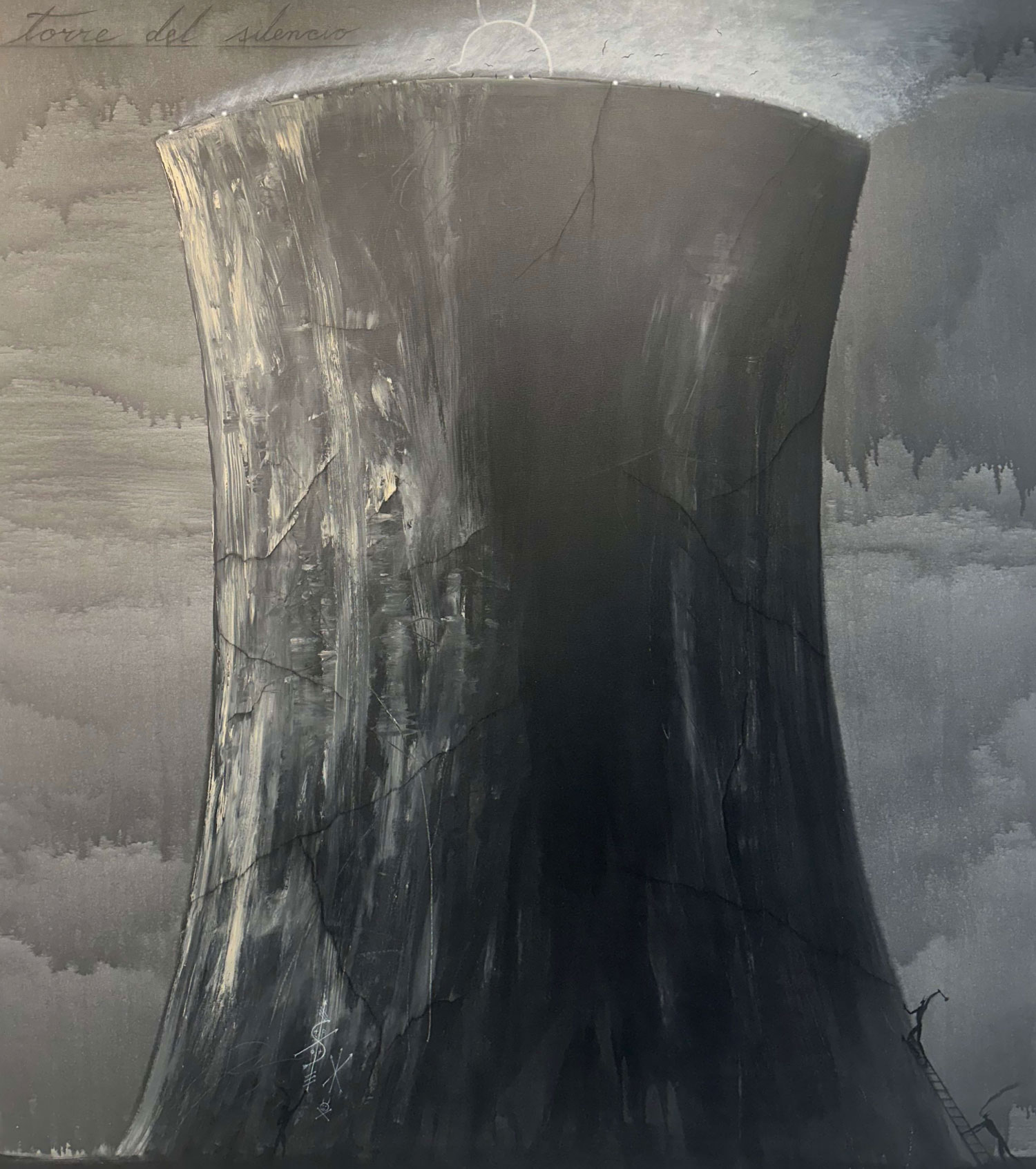 Torre del silencio by José Bedia, null