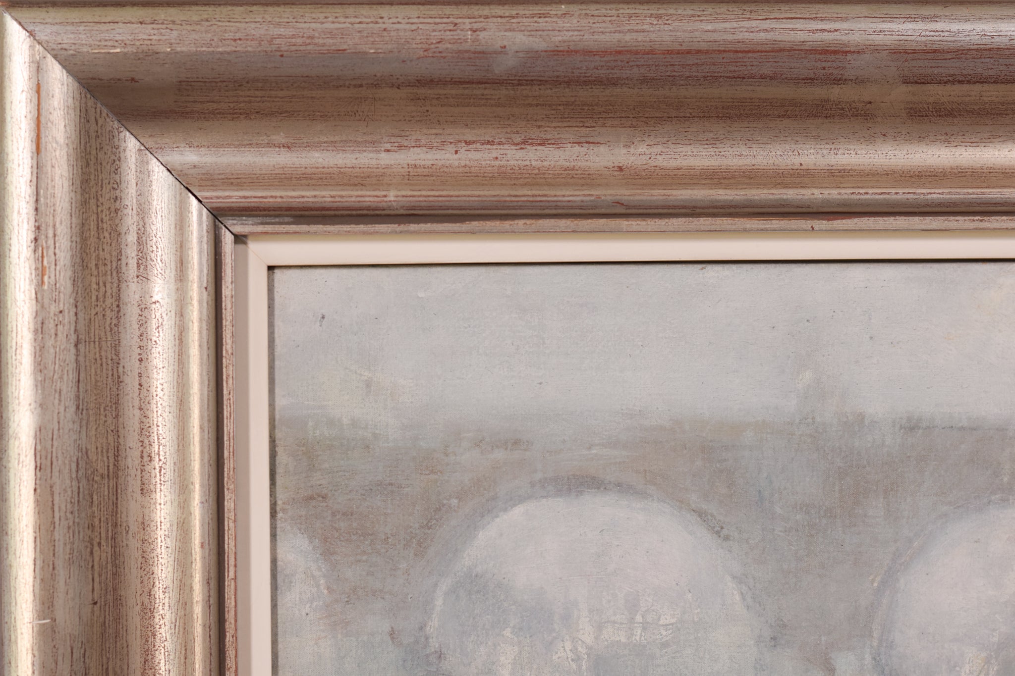 A painting of a bridge over a body of water.