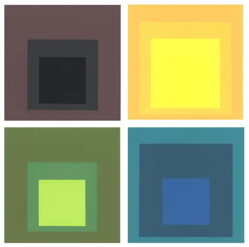 Homage to the Square Josef Albers Catalog Inserts by Josef Albers, 1964