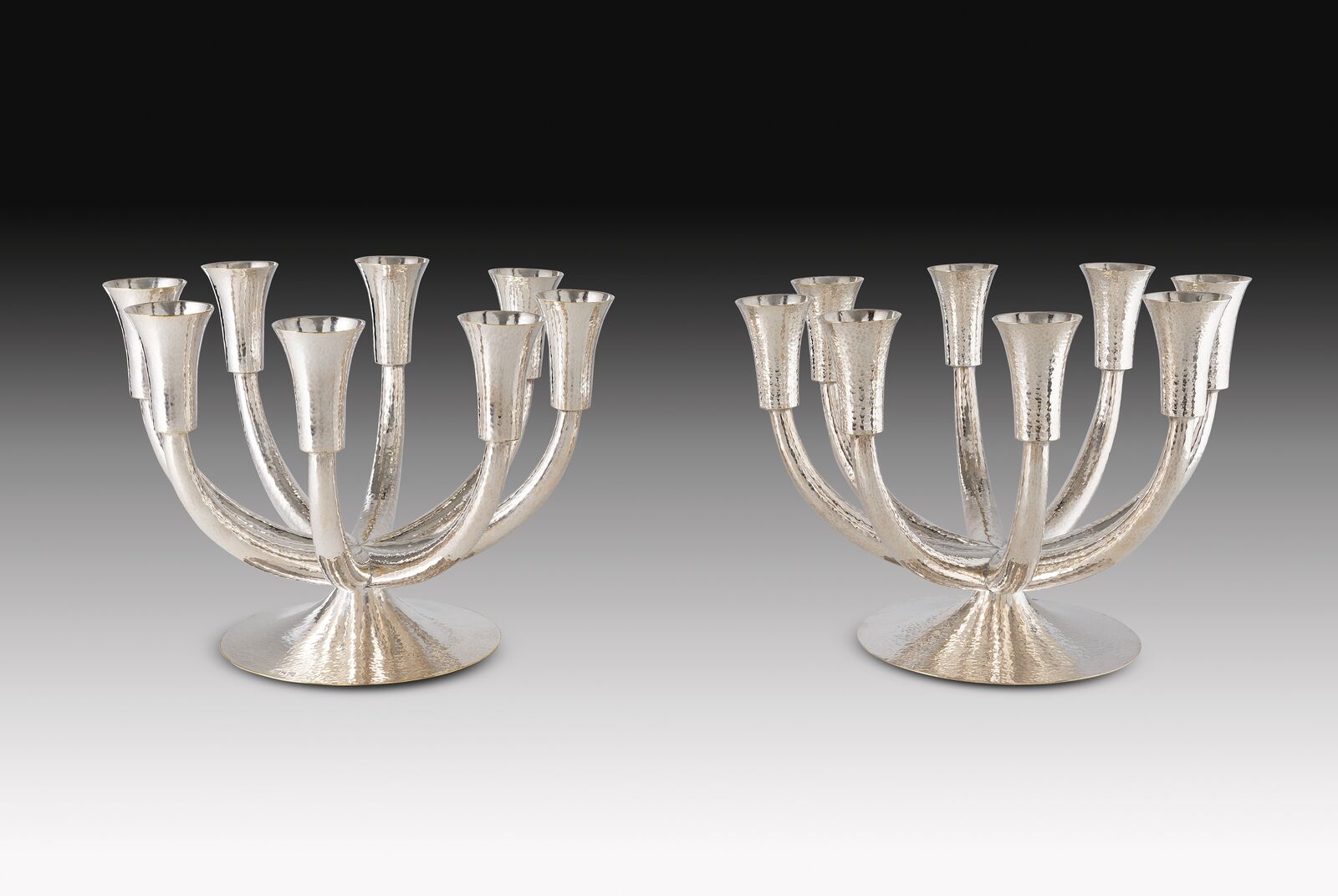 Pair of Eight-armed Candelabras by Josef Hoffmann, circa 1924