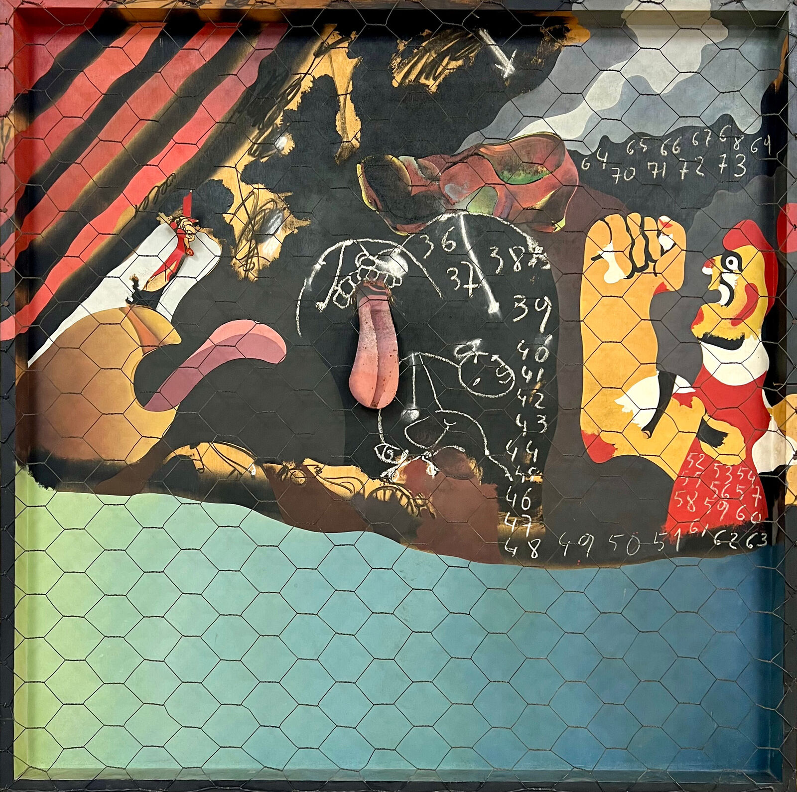 Homenatge a Miró by Josep Guinovart, 1973