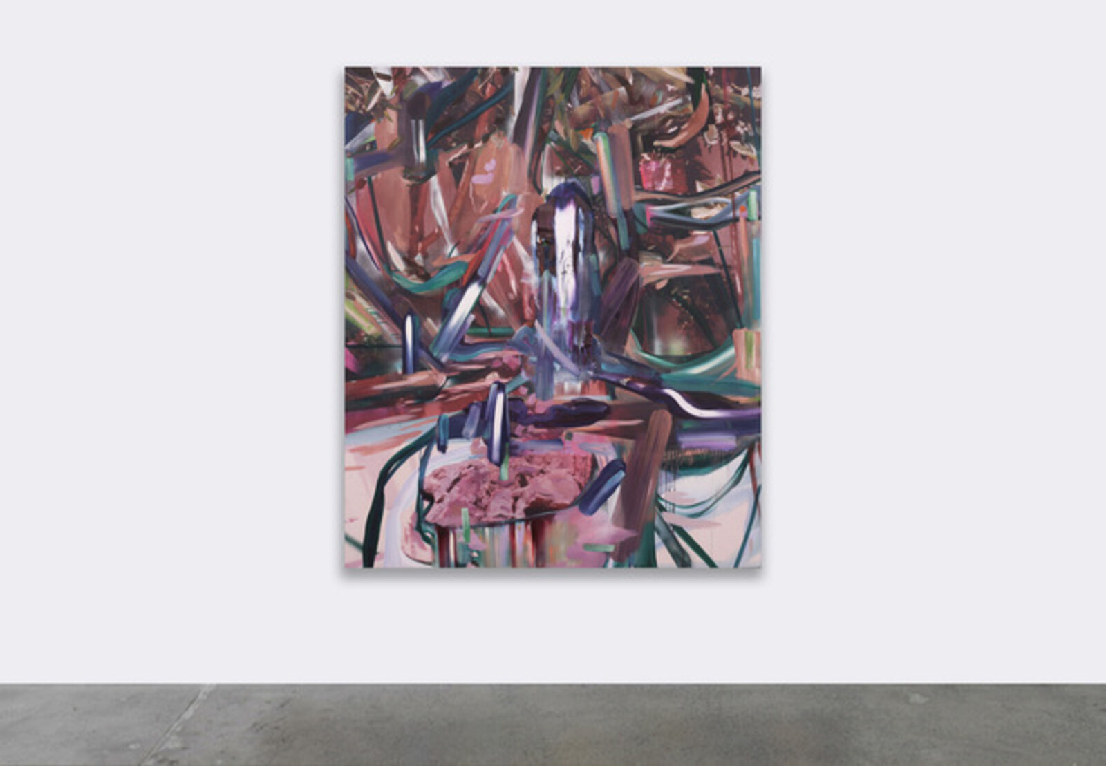 Artwork by Joshua Dildine, Spicey Xanadu, Made of Acrylic, oil, and UV coated ink on canvas 