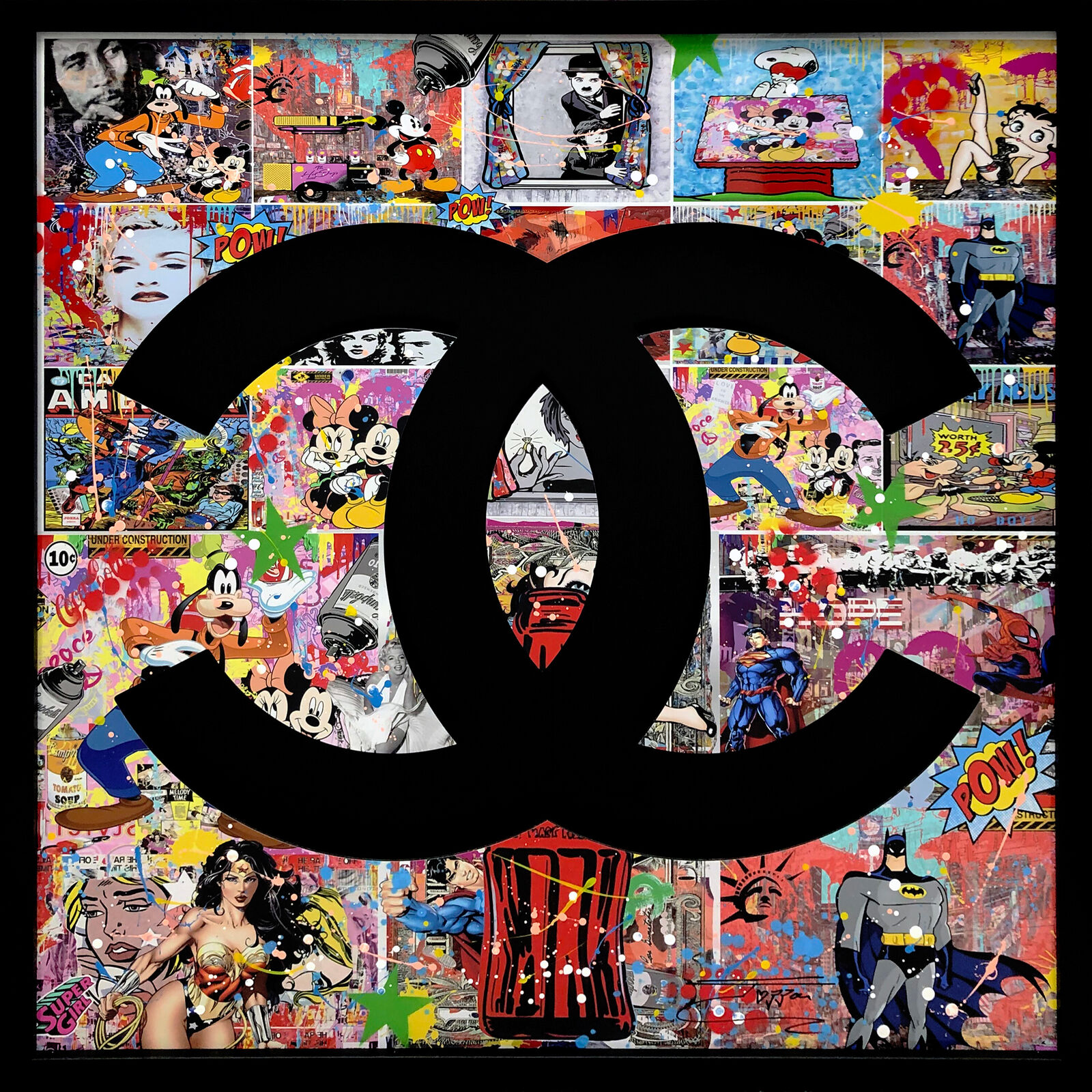 Chanel (original on die cut aluminum) by Jozza, 2023