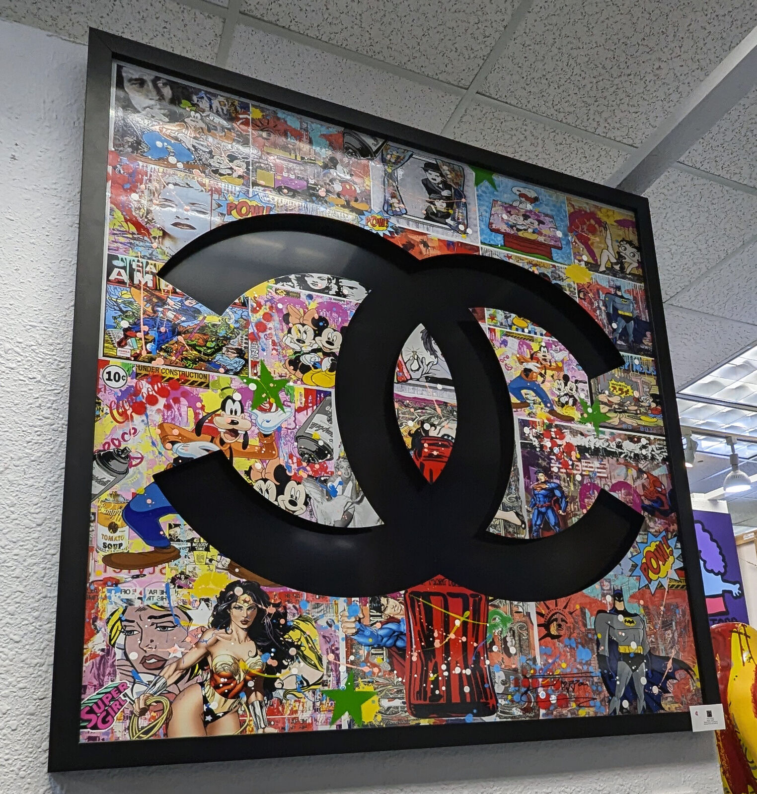 Artwork by Jozza, Chanel (original on die cut aluminum), Made of Acrylic On Aluminum 