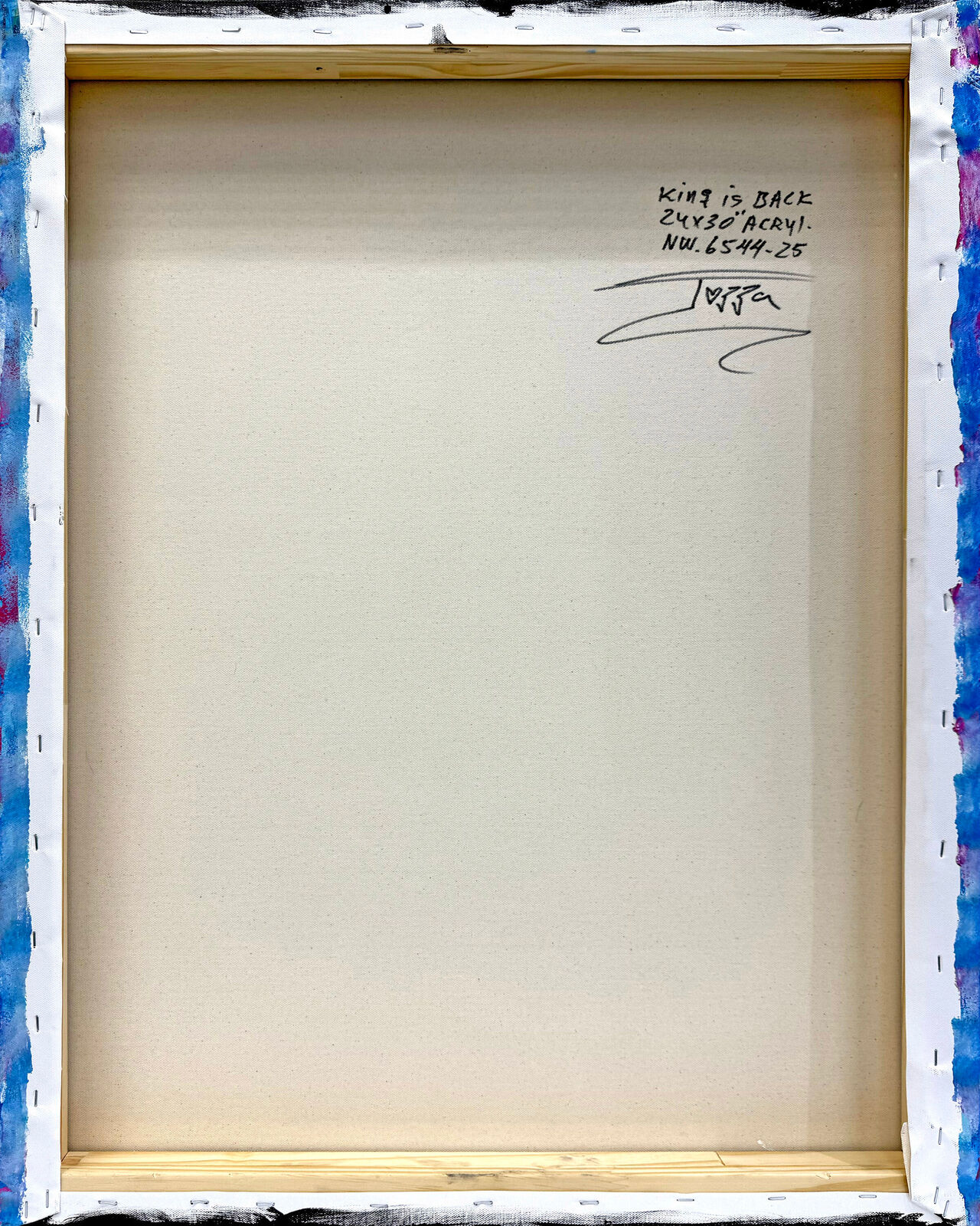 A painting of a lion in a green suit with a briefcase.